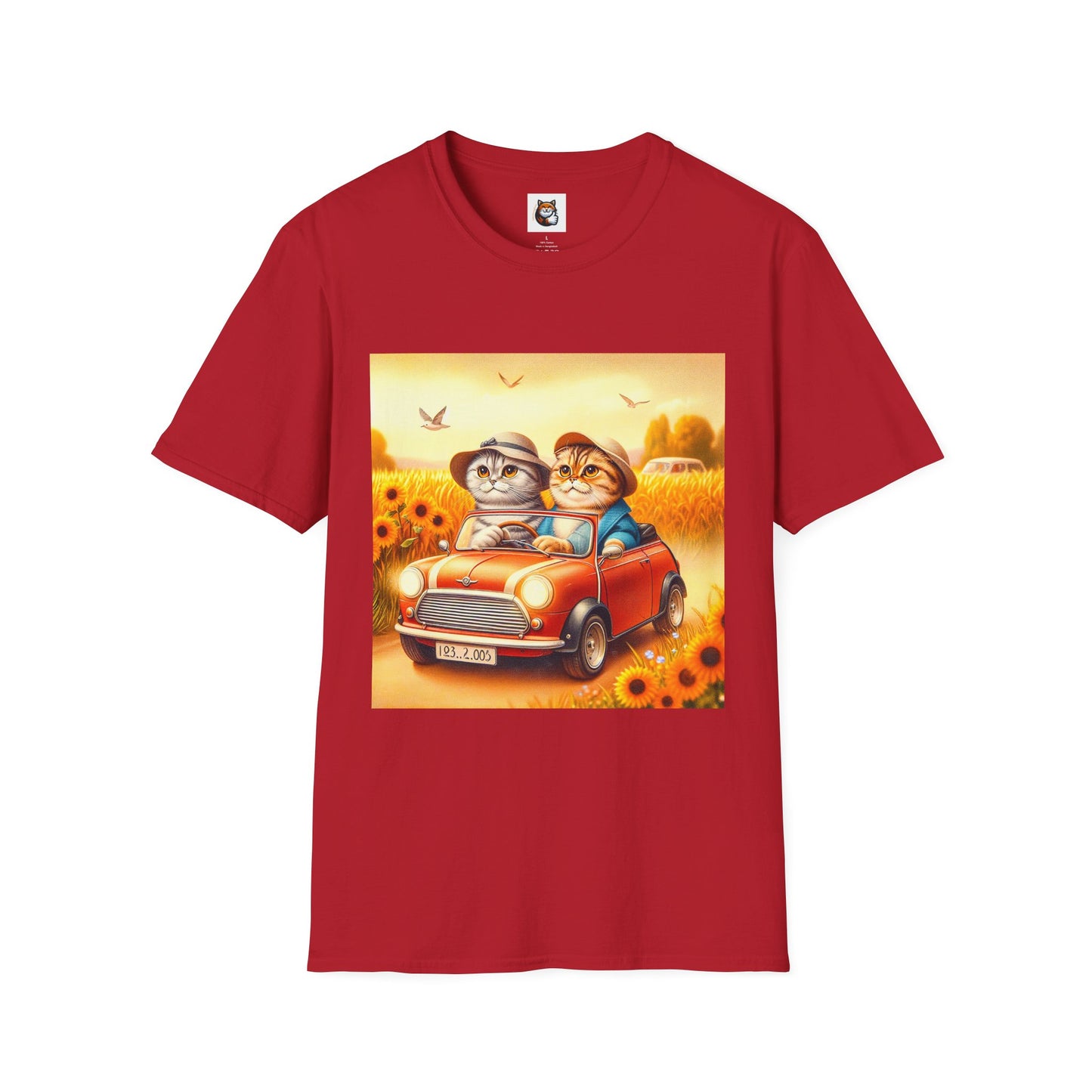 Scottish Fold pretty flowers shirt
