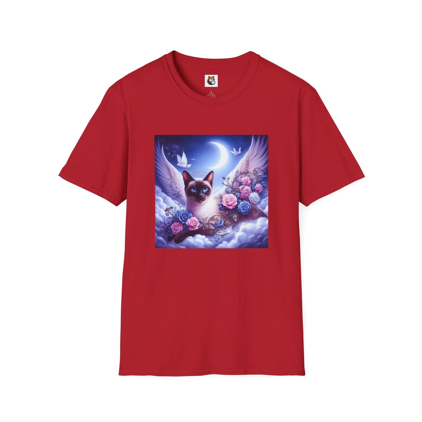 Siamese Cat clouds and flowers