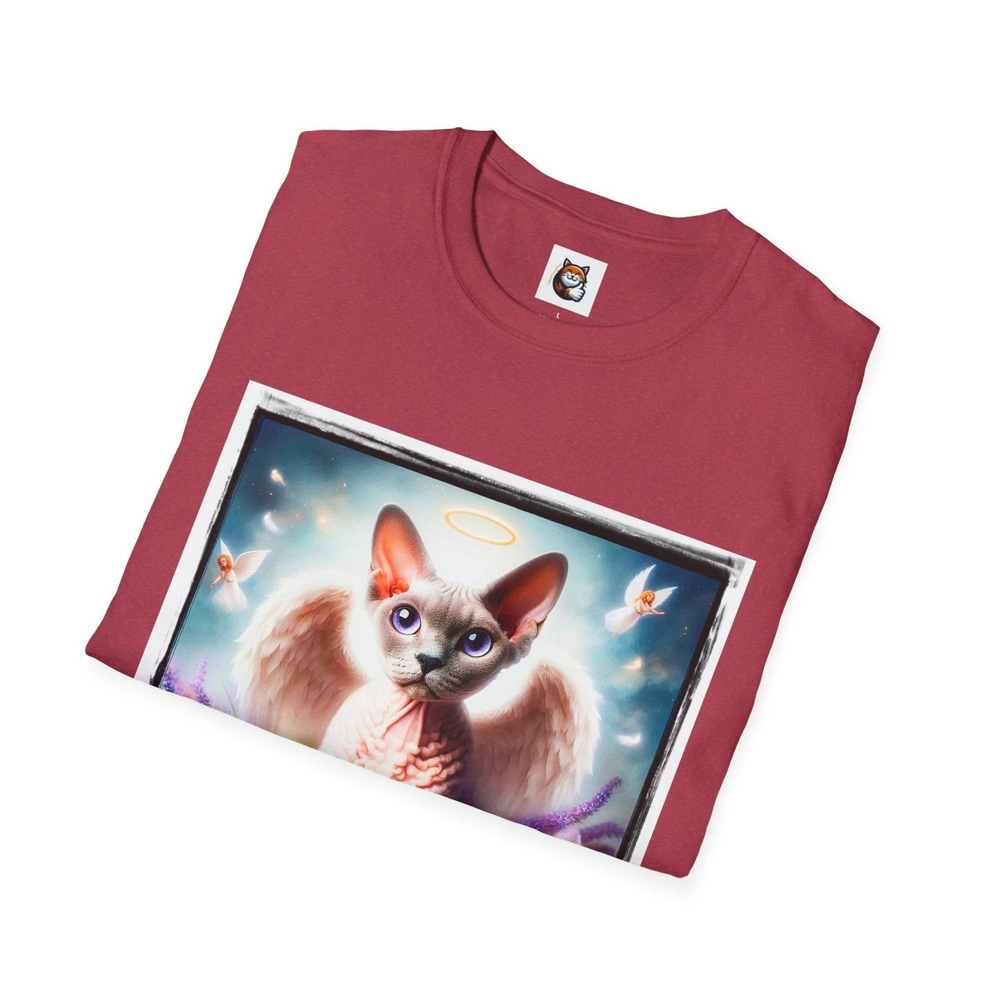 Devon Rex wings Unisex Softstyle T-Shirt by Printify