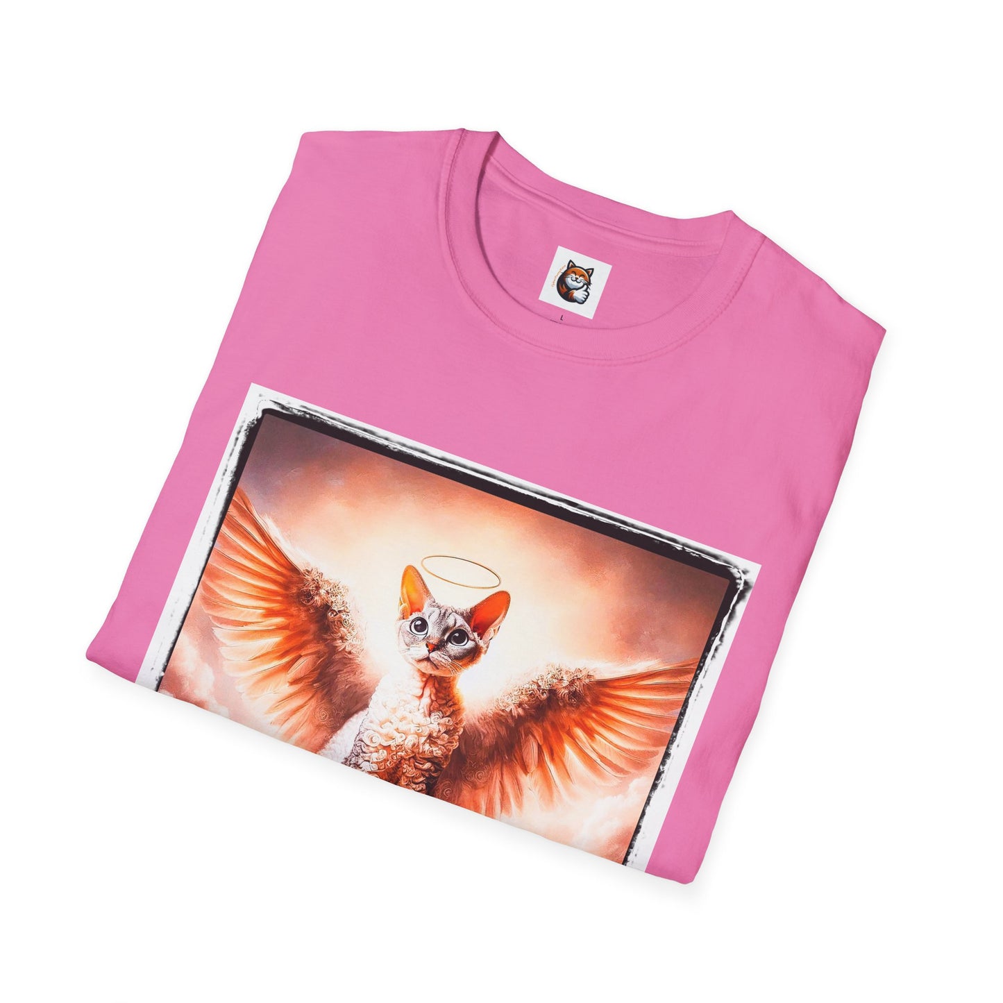 Devon Rex Cat pretty Angel Softstyle T-Shirt