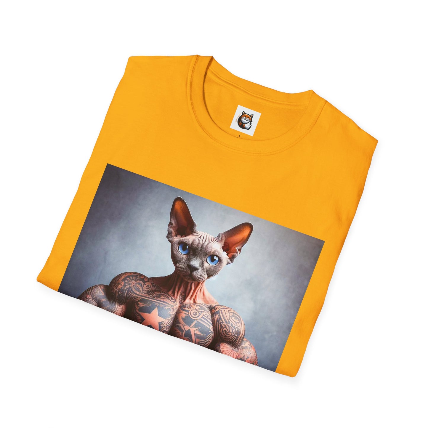 Devon Rex Cat Unisex Softstyle T-Shirt