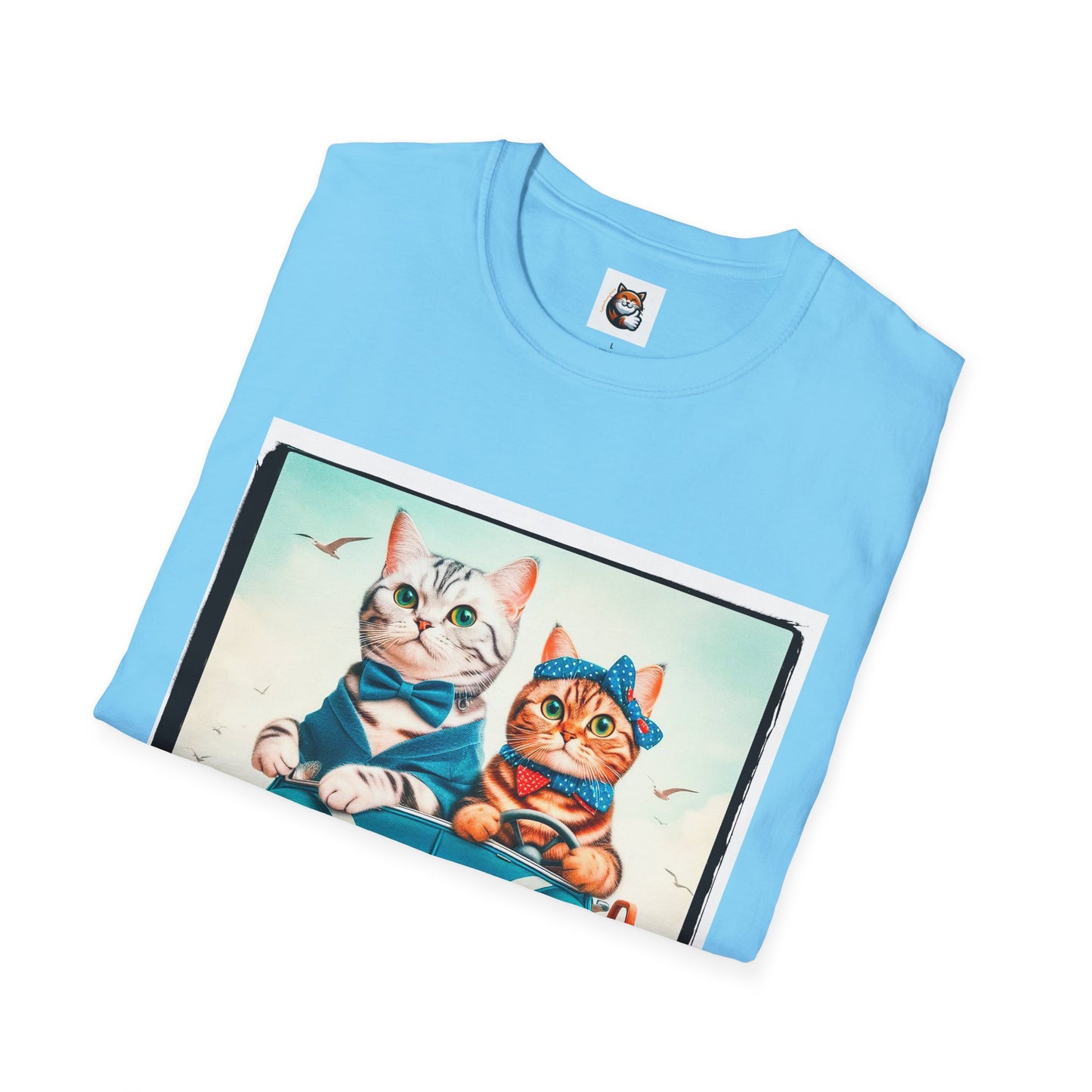 American Shorthair couple driving Softstyle T-Shirt