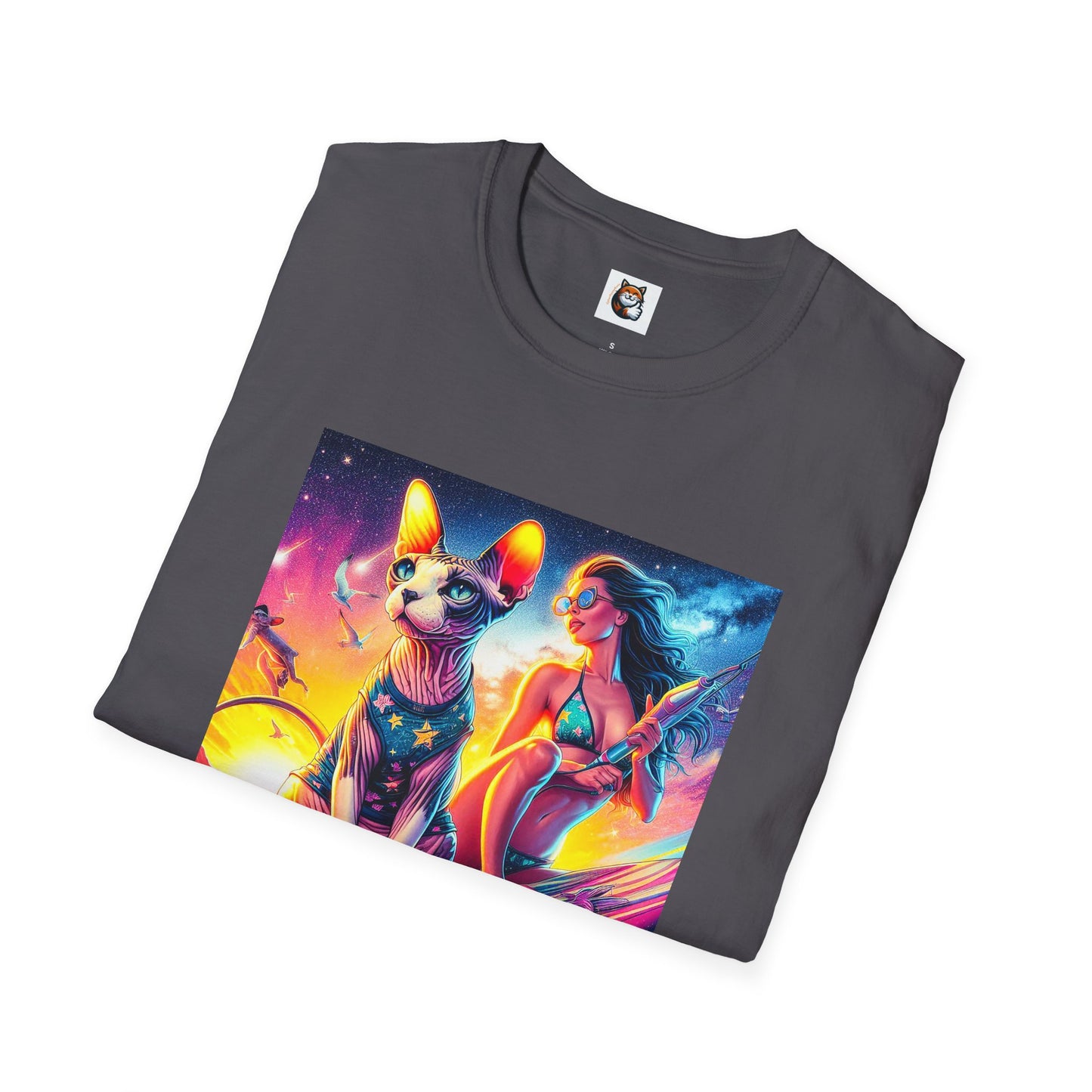 Sphynx Cat surfing queen shirt