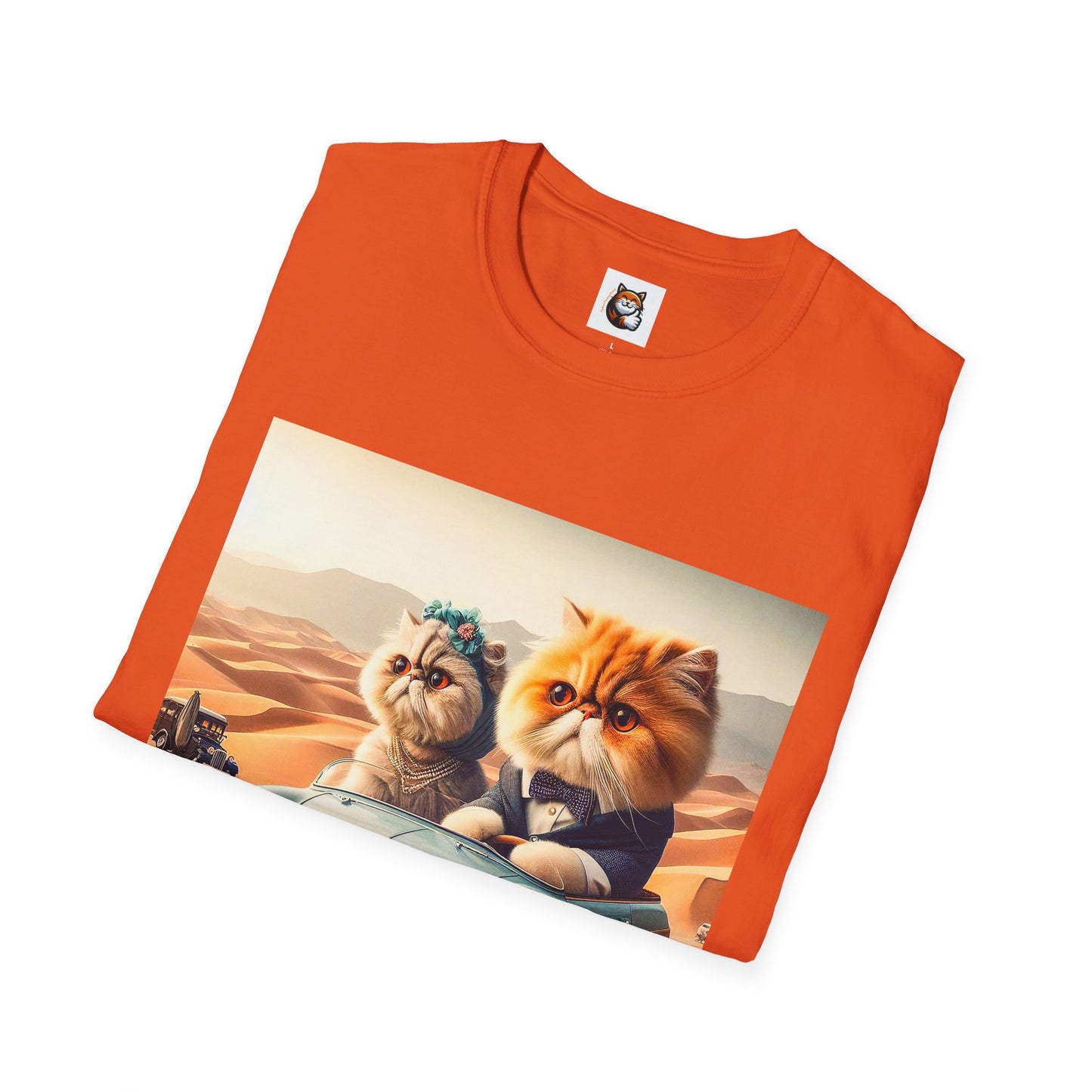 Wacky Persian Cat Unisex Softstyle T-Shirt
