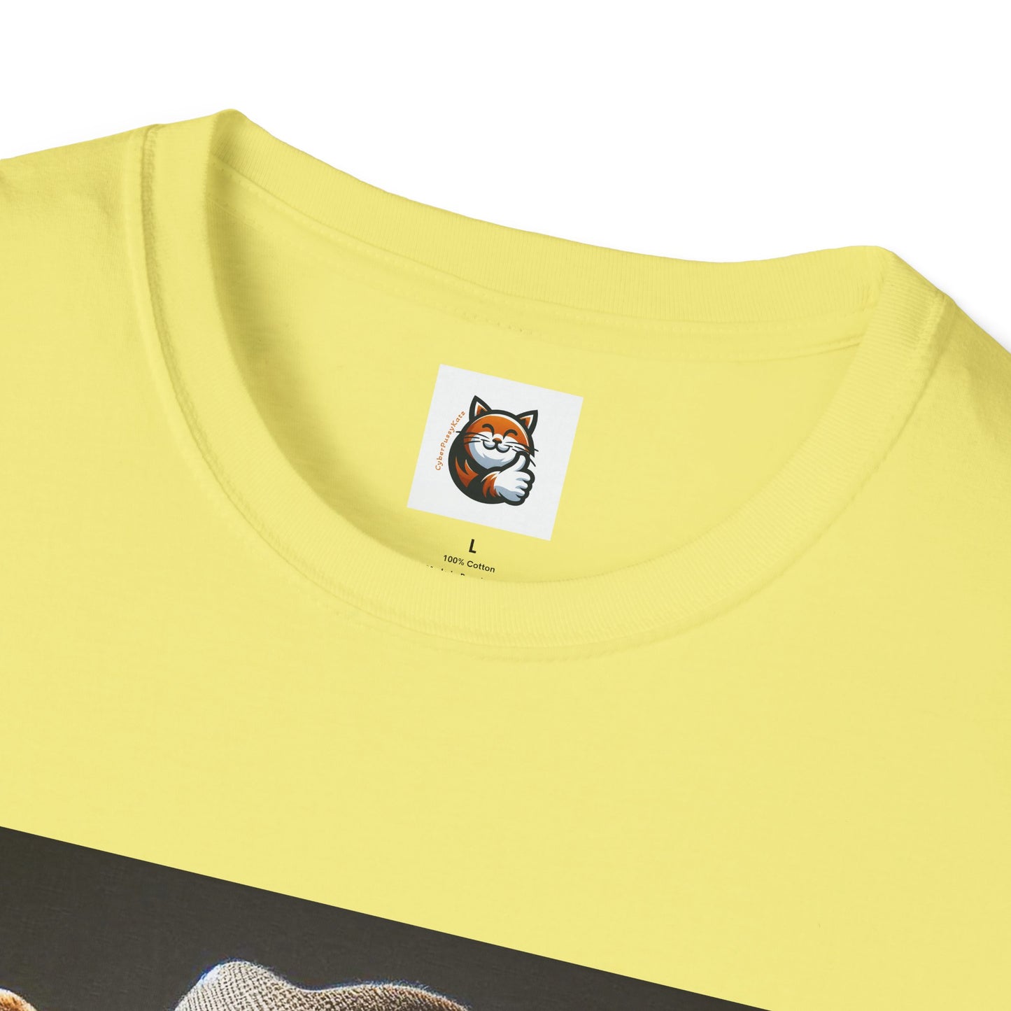 Devon Rex Cat hat and tie Softstyle T-Shirt