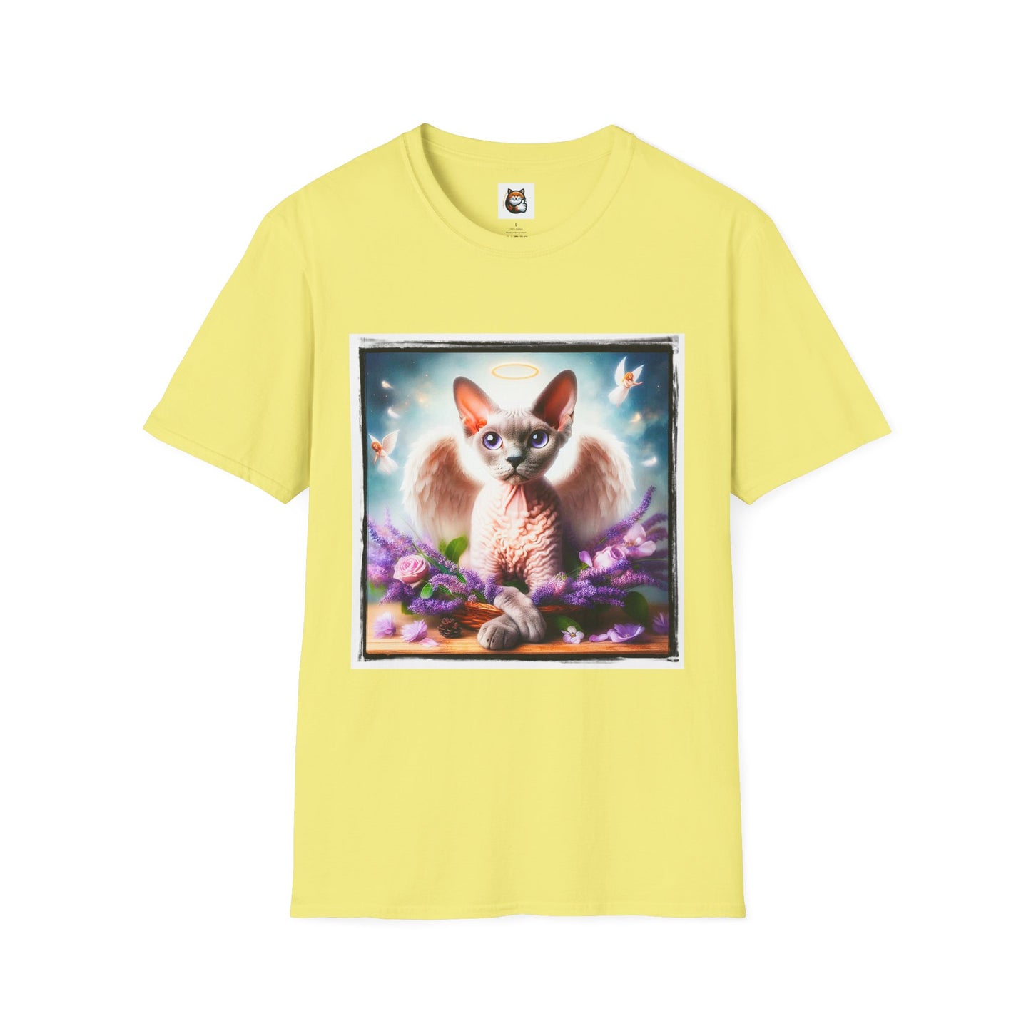 Devon Rex wings Unisex Softstyle T-Shirt