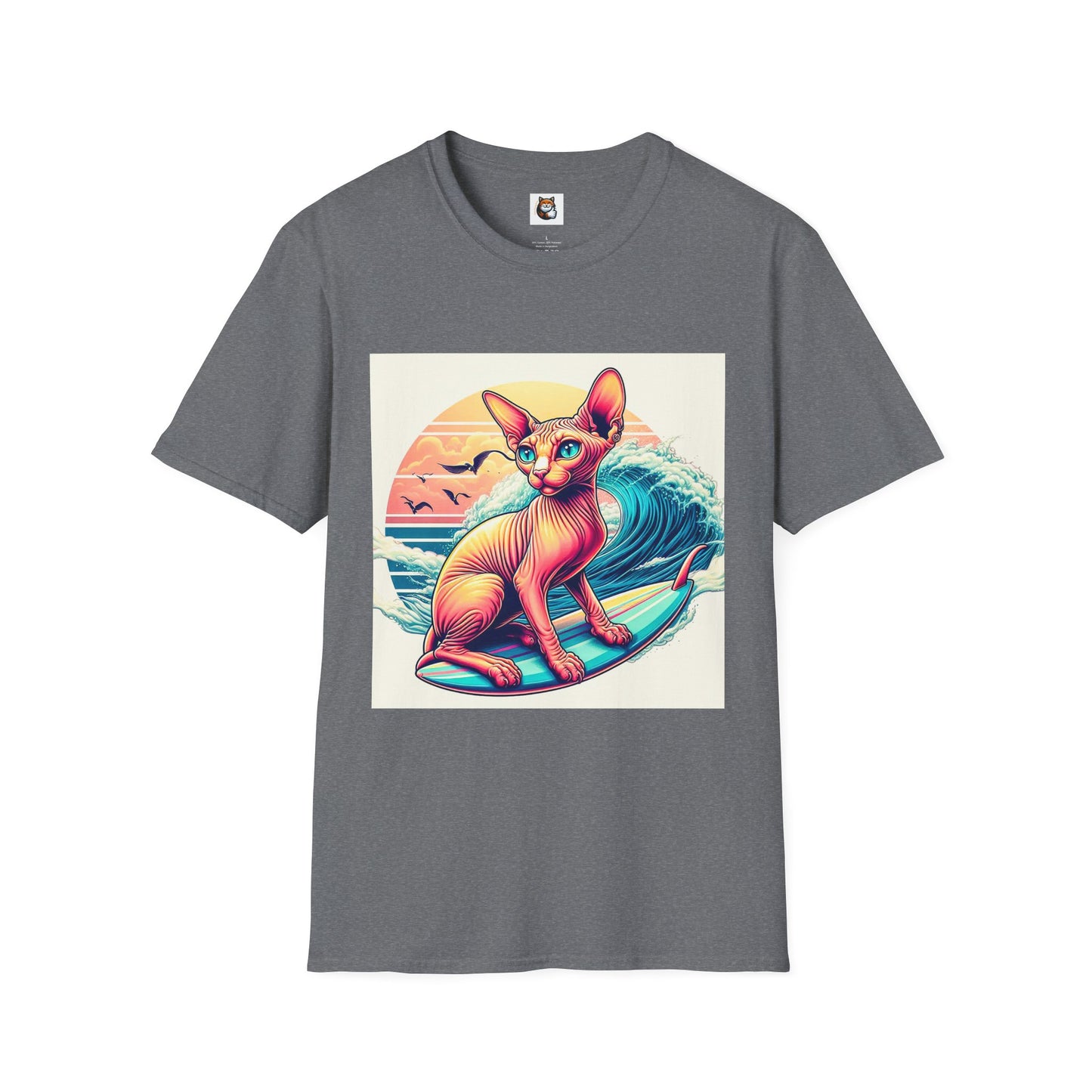 Sphynx Cat surfing