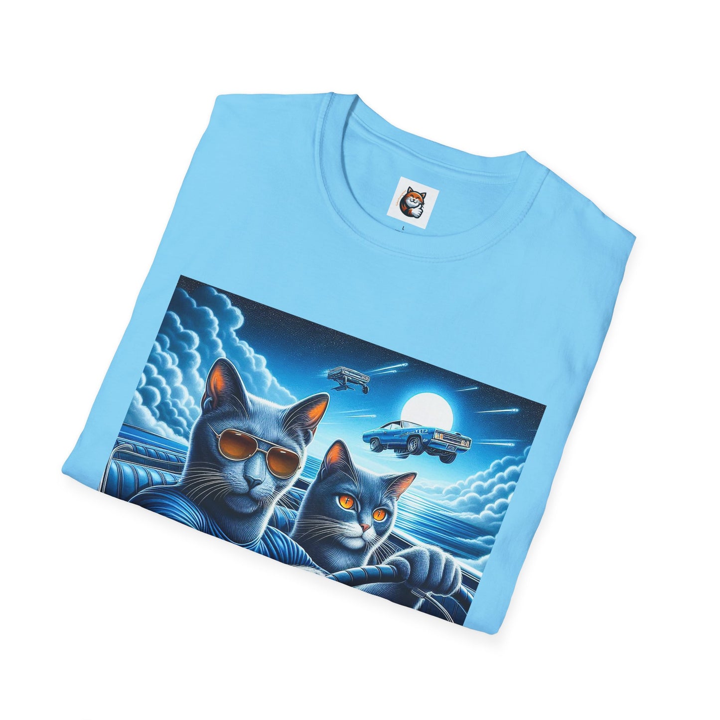 Russian Blue Cat pretty night T-Shirt