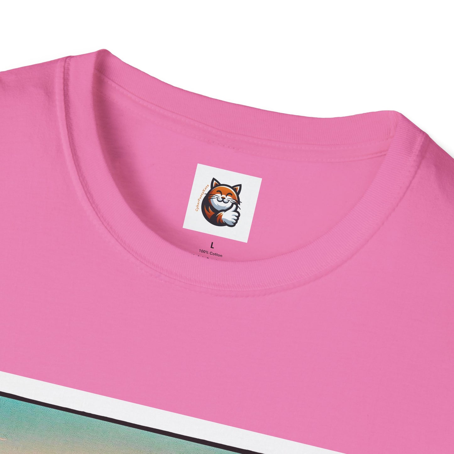 Wacky Devon Rex vintage car Unisex Softstyle T-Shirt