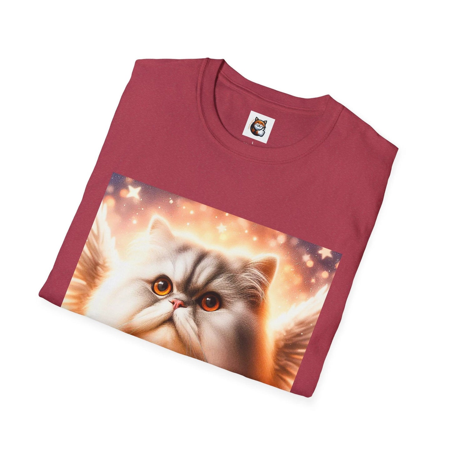 Selkirk Rex Cat T Shirt Heavenly Angel Wings Cozy Cotton Tee For Cat Lovers Gift Idea