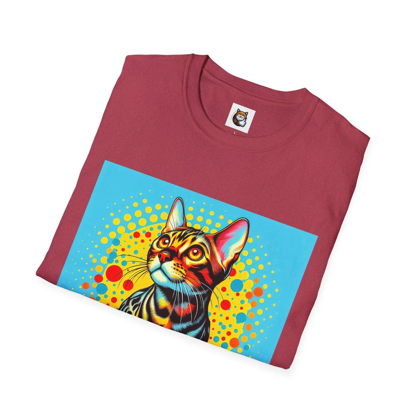 Bengal Unisex spots anf stripes colors Softstyle T-Shirt by Printify