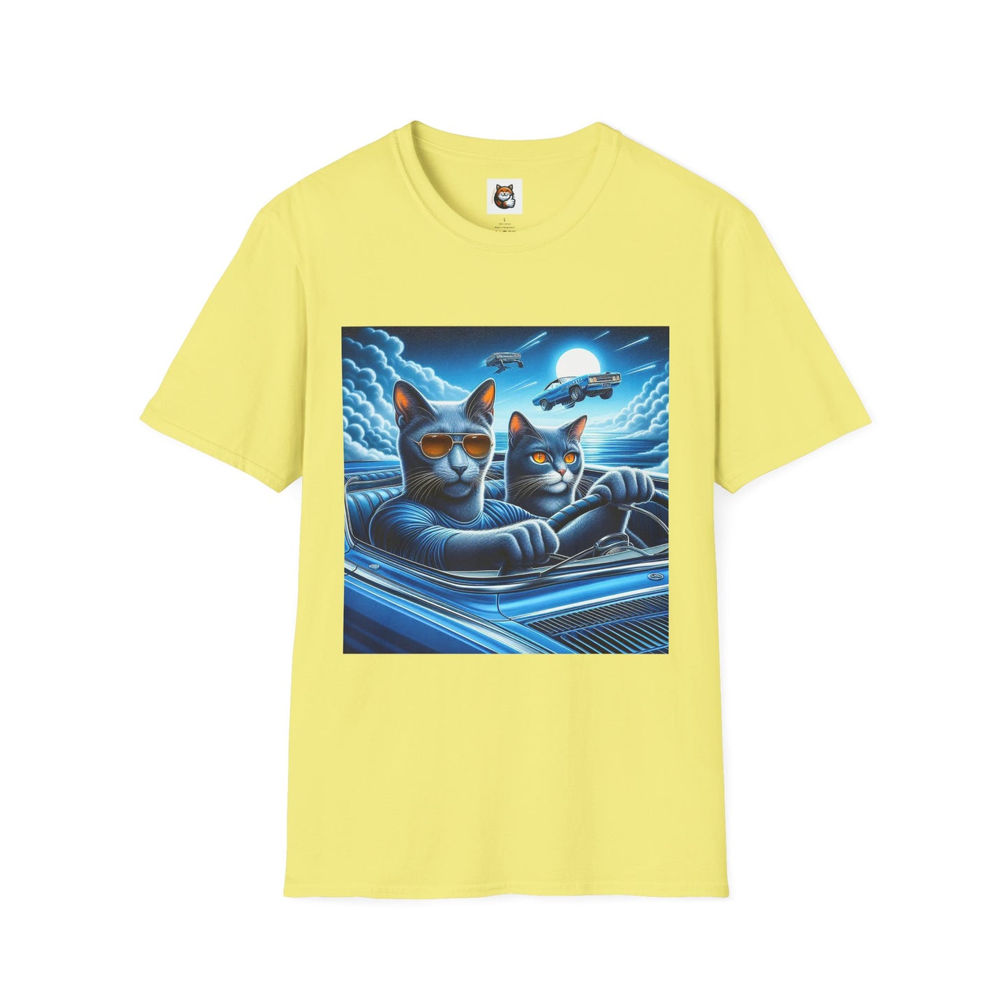 Russian Blue Cat pretty night T-Shirt