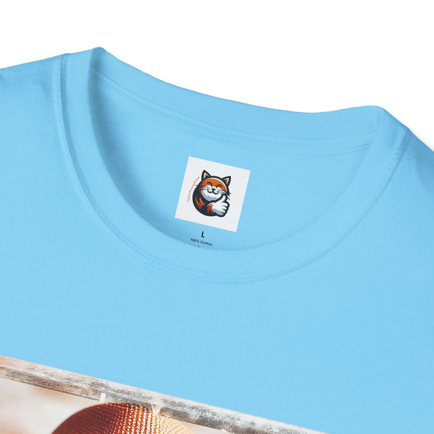 Abyssinian hat and tie Unisex Softstyle T-Shirt