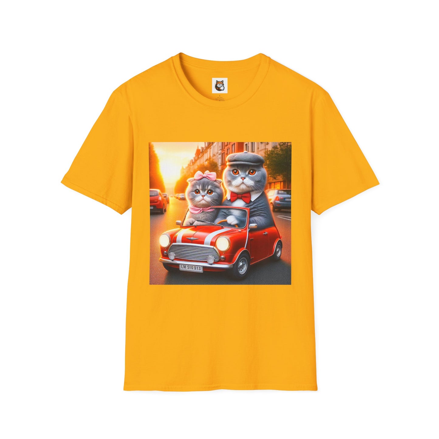 Scottish Fold tiny car T-Shirt