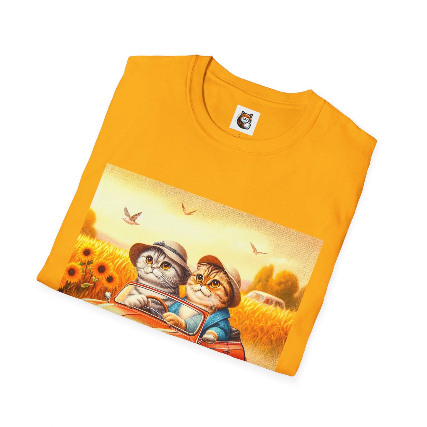 Scottish Fold pretty flowers shirt