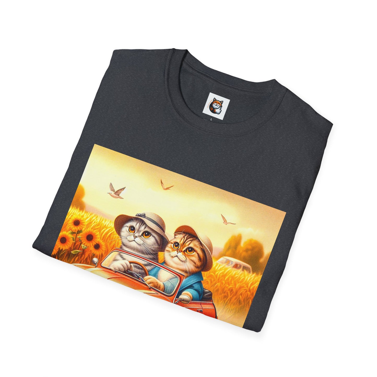 Scottish Fold pretty flowers shirt