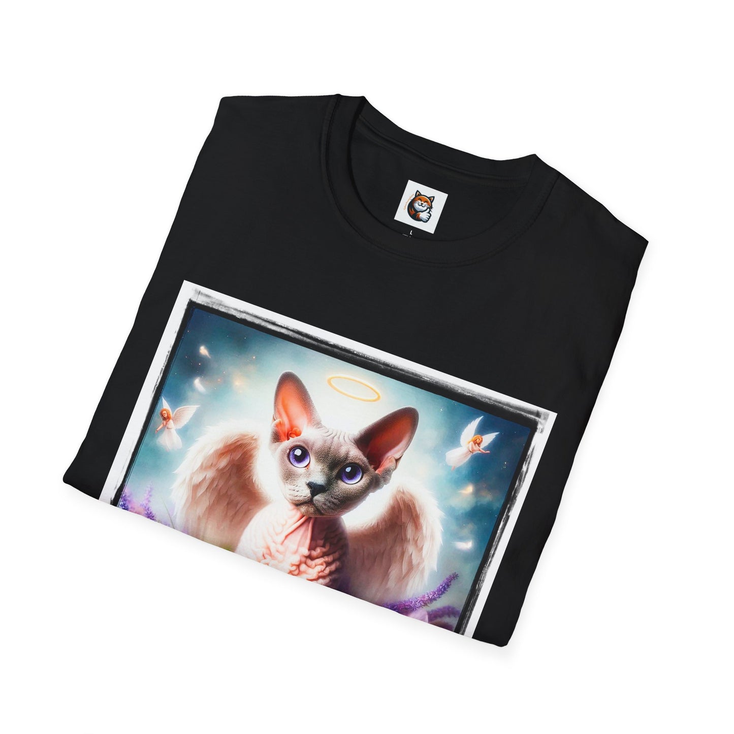 Devon Rex wings Unisex Softstyle T-Shirt