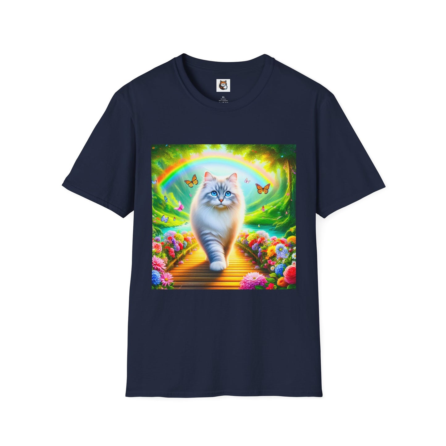 Siberian Cat pretty garden shirt