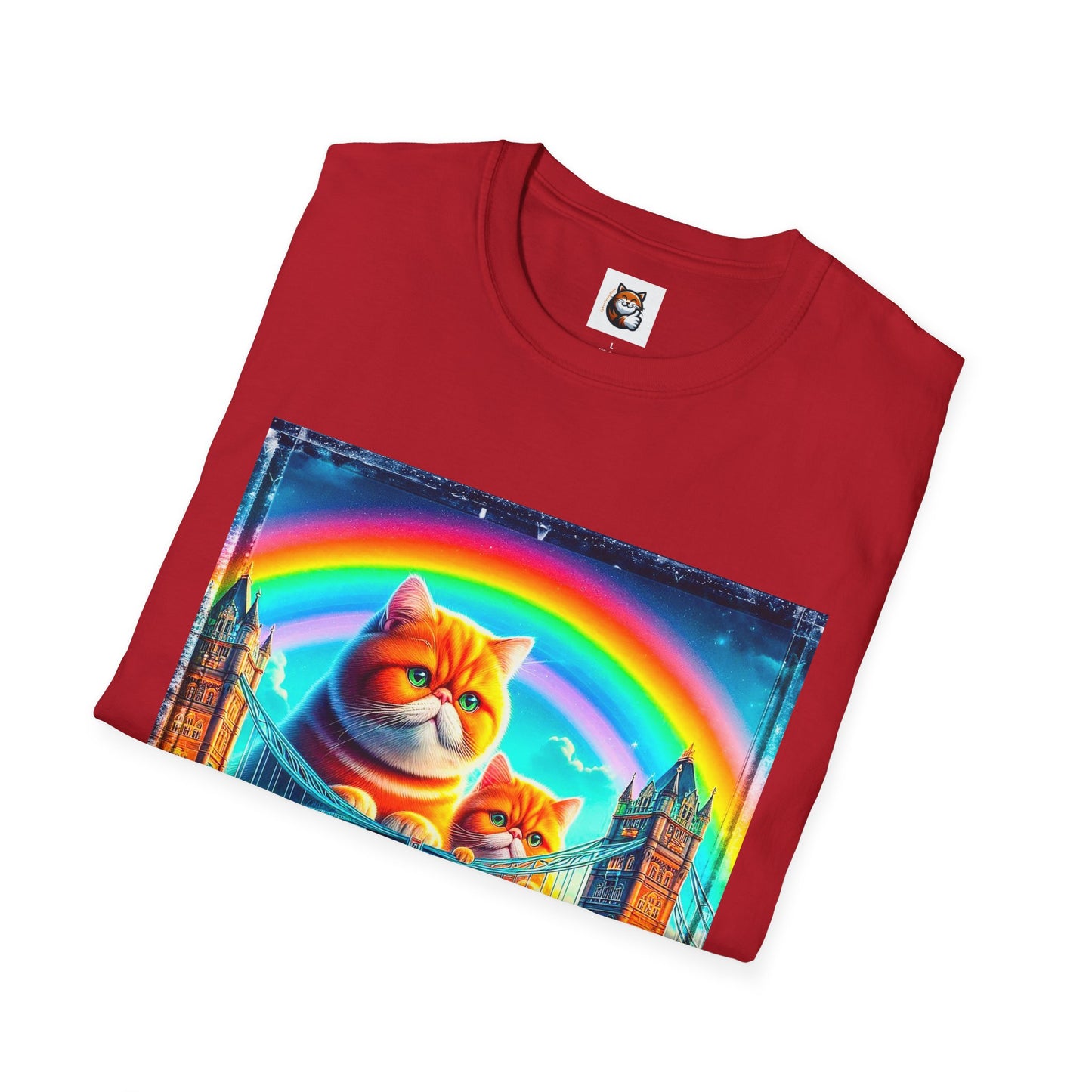 Exotic Shorthair Cat Unisex Softstyle T-Shirt