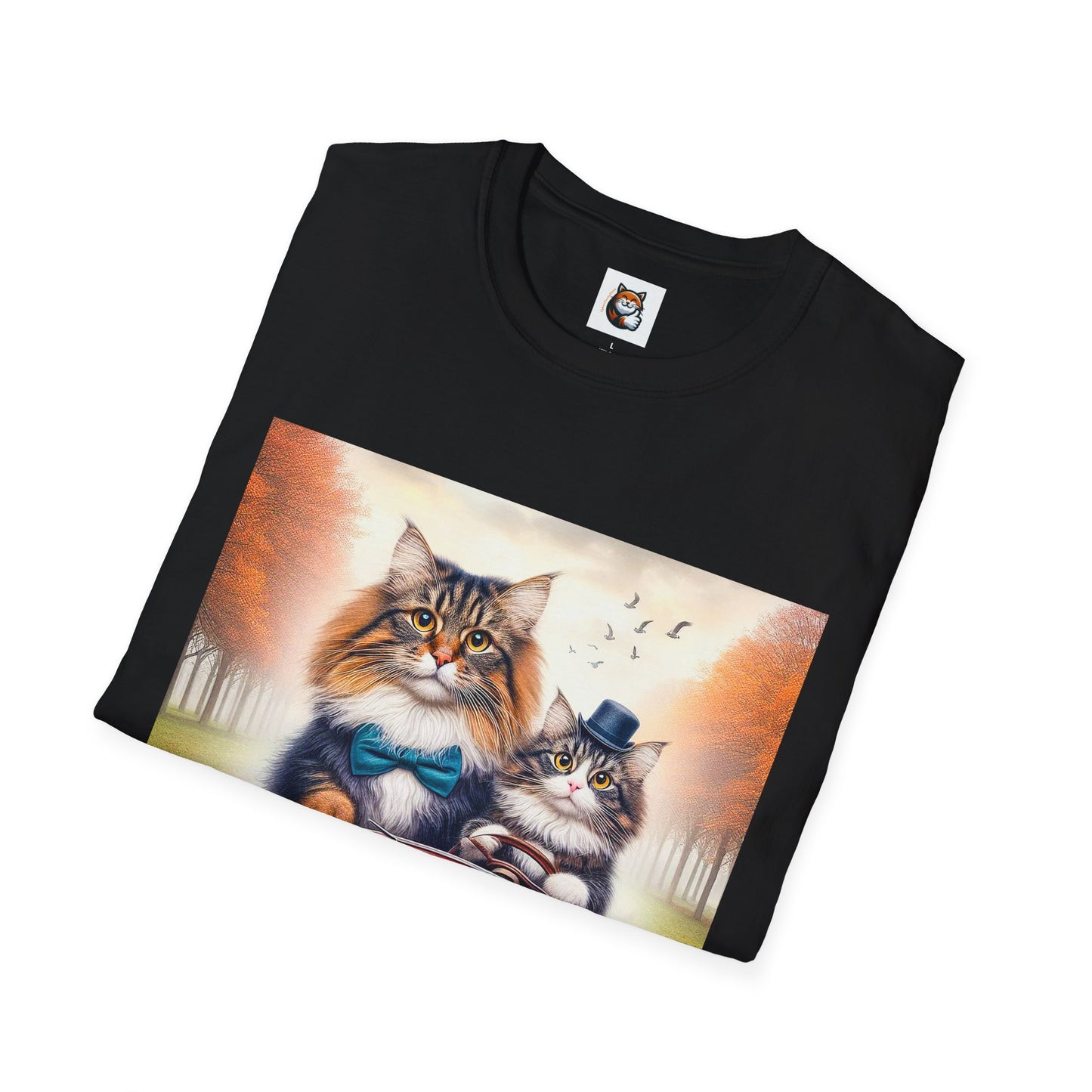 Wacky Norwegian Forest Cat Unisex Softstyle T-Shirt
