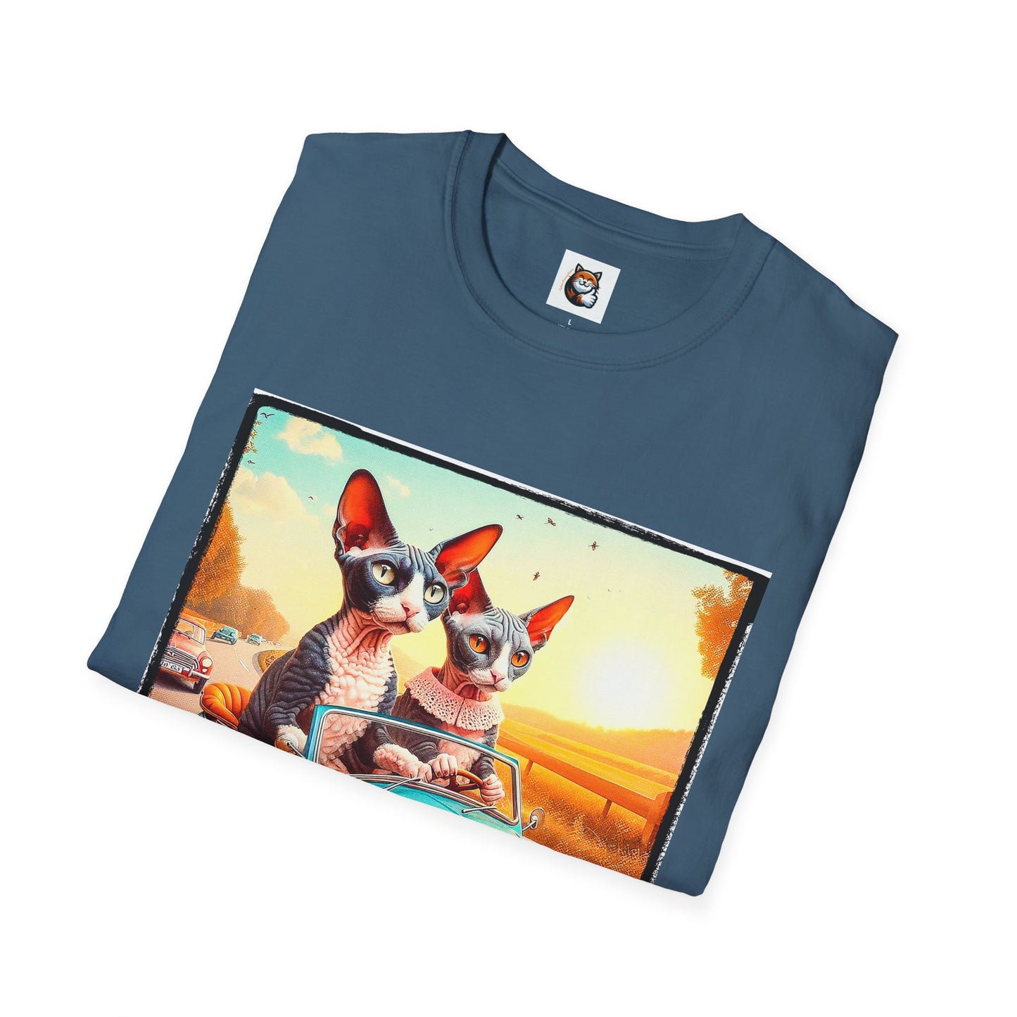 Wacky Cornish Rex Cat tiny car T-Shirt
