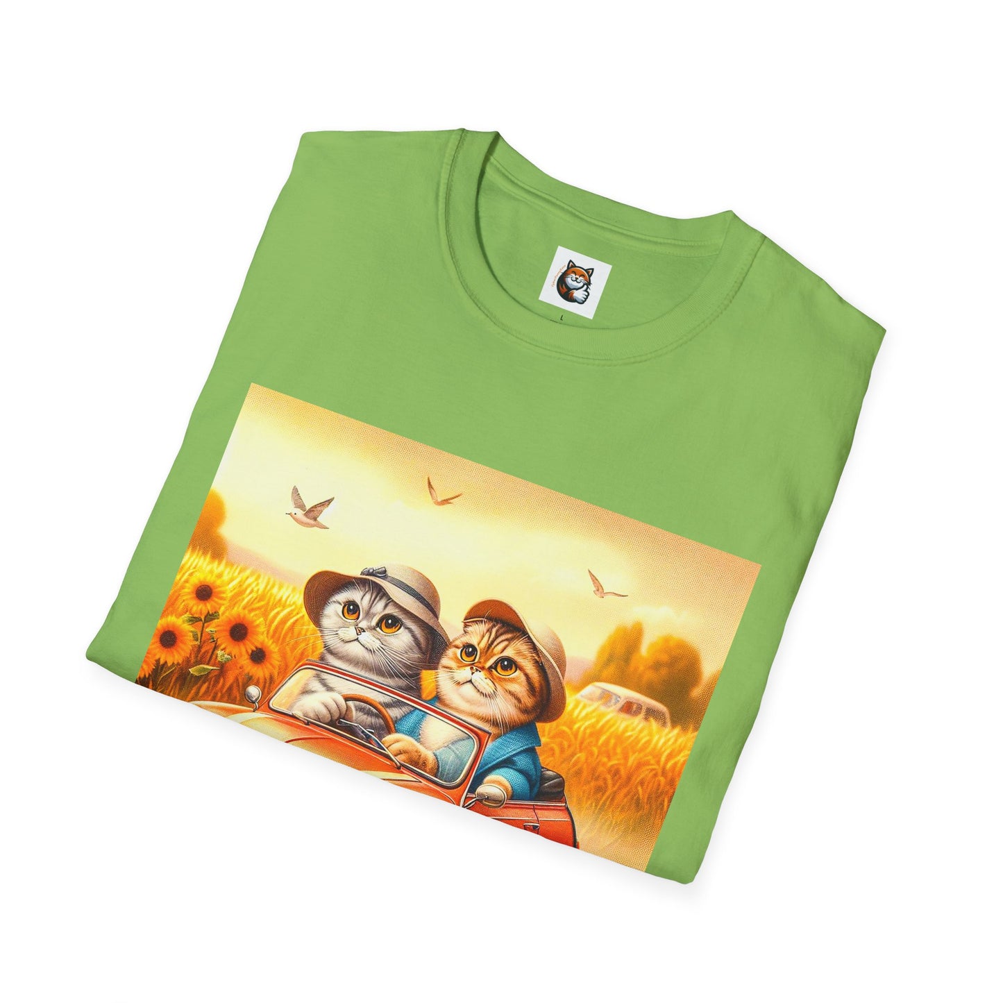 Scottish Fold pretty flowers shirt
