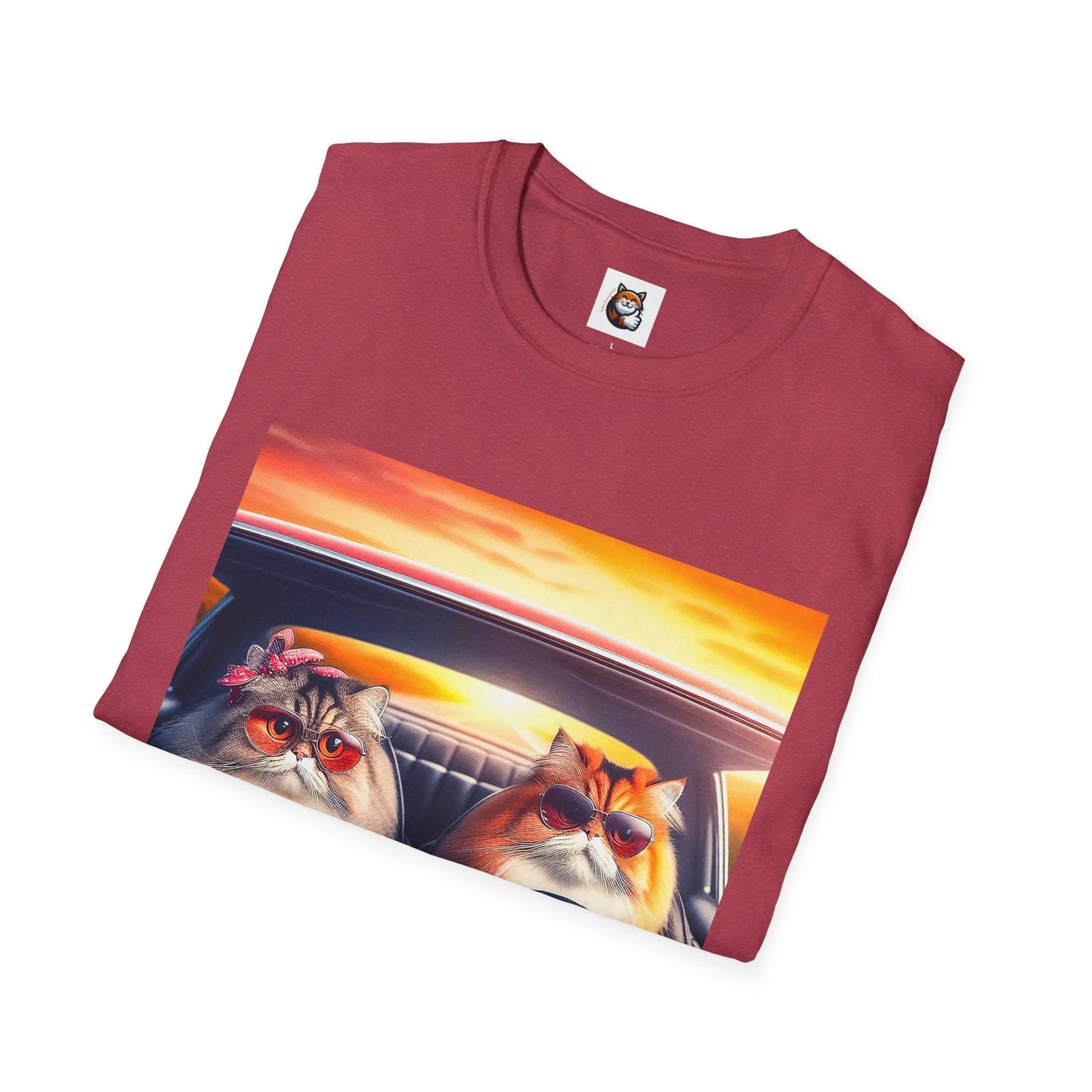 Wacky Persian Cat Unisex Softstyle T-Shirt by Printify