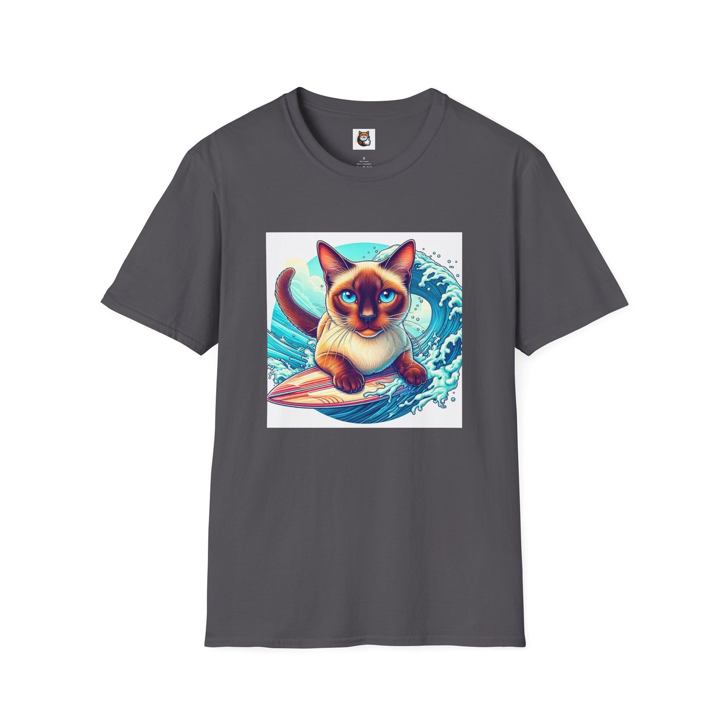Surfing Siamese Cat