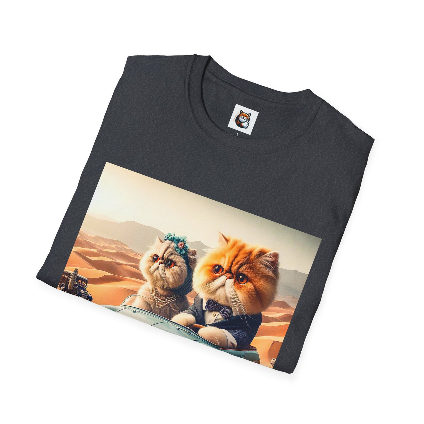 Wacky Persian Cat Unisex Softstyle T-Shirt