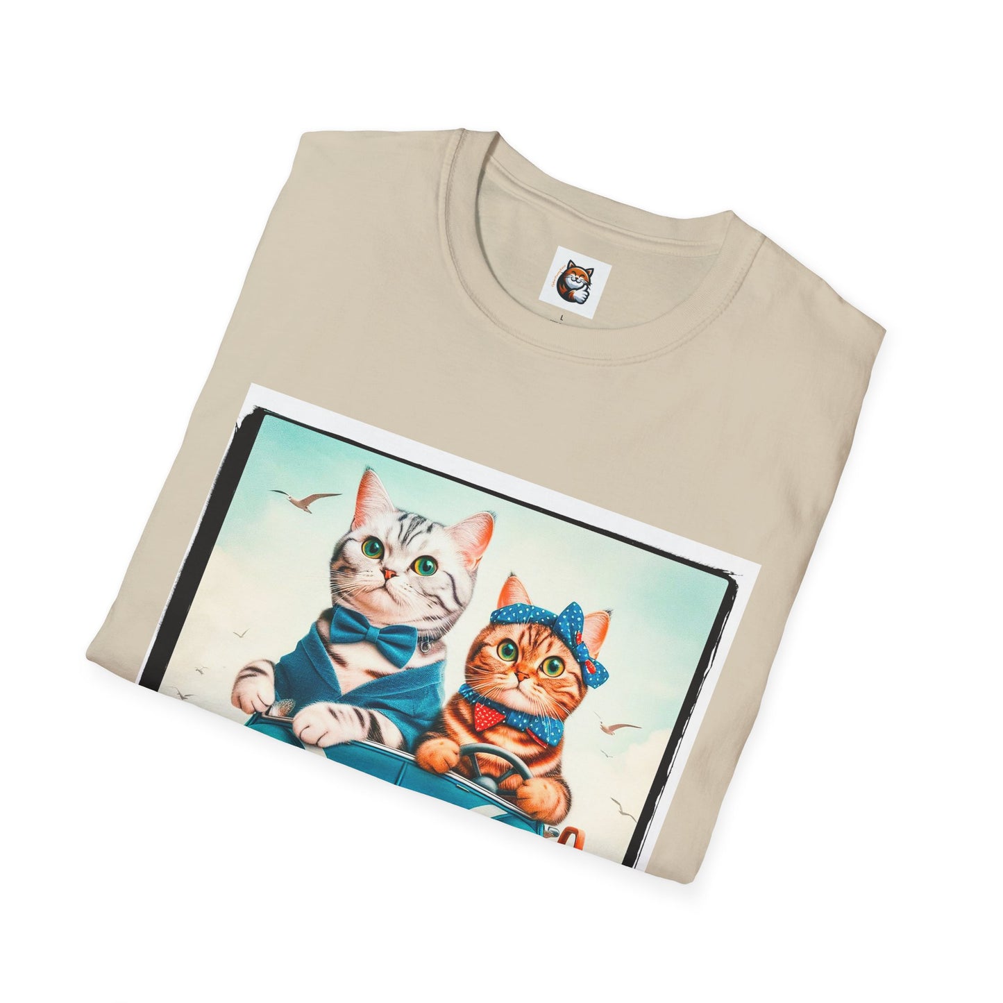 American Shorthair couple driving Softstyle T-Shirt