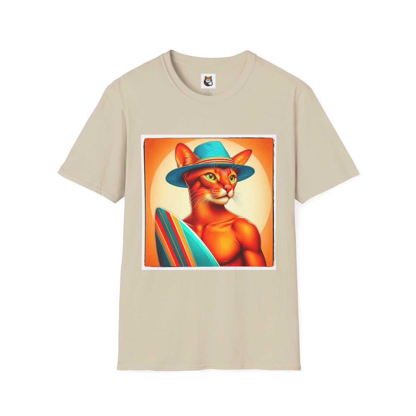 Abyssinian surfing Softstyle T-Shirt