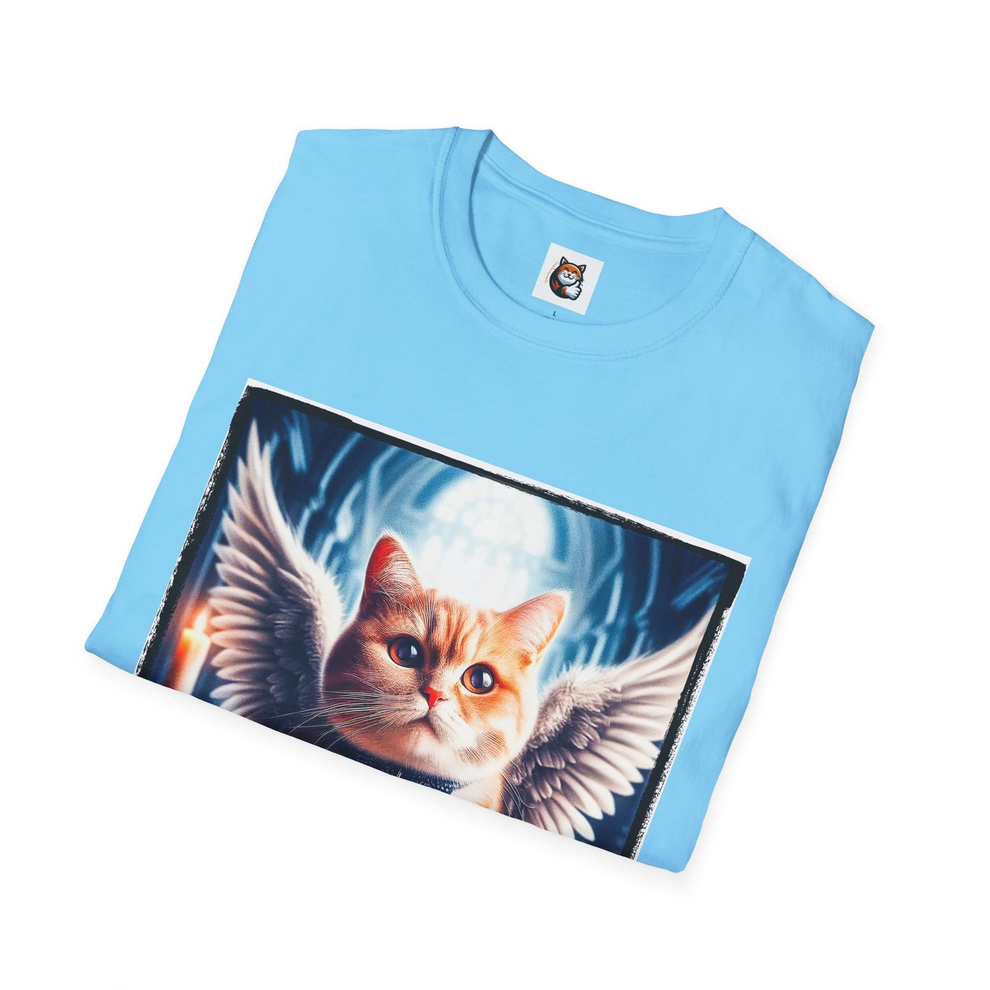 Domestic Cat Angel and clouds T-Shirt