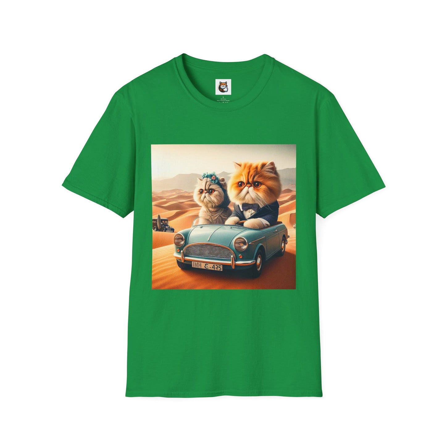 Wacky Persian Cat Unisex Softstyle T-Shirt