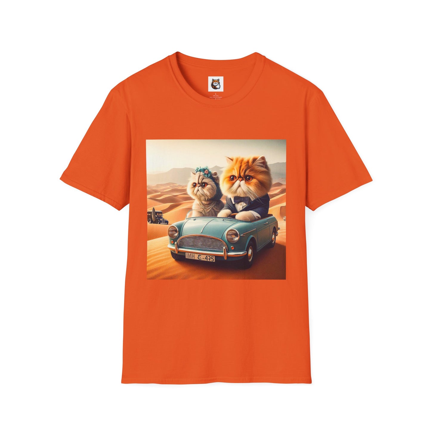 Wacky Persian Cat Unisex Softstyle T-Shirt