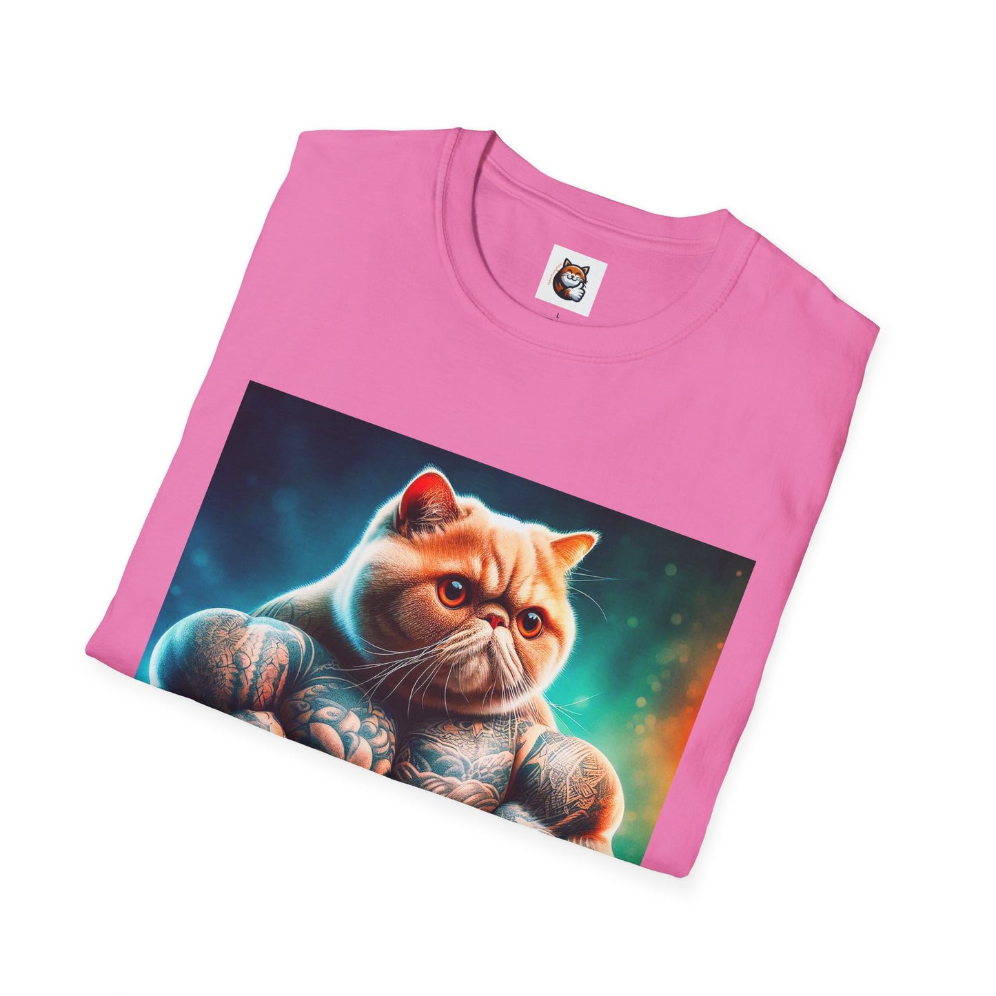 Exotic Shorthair Cat Unisex Softstyle T-Shirt