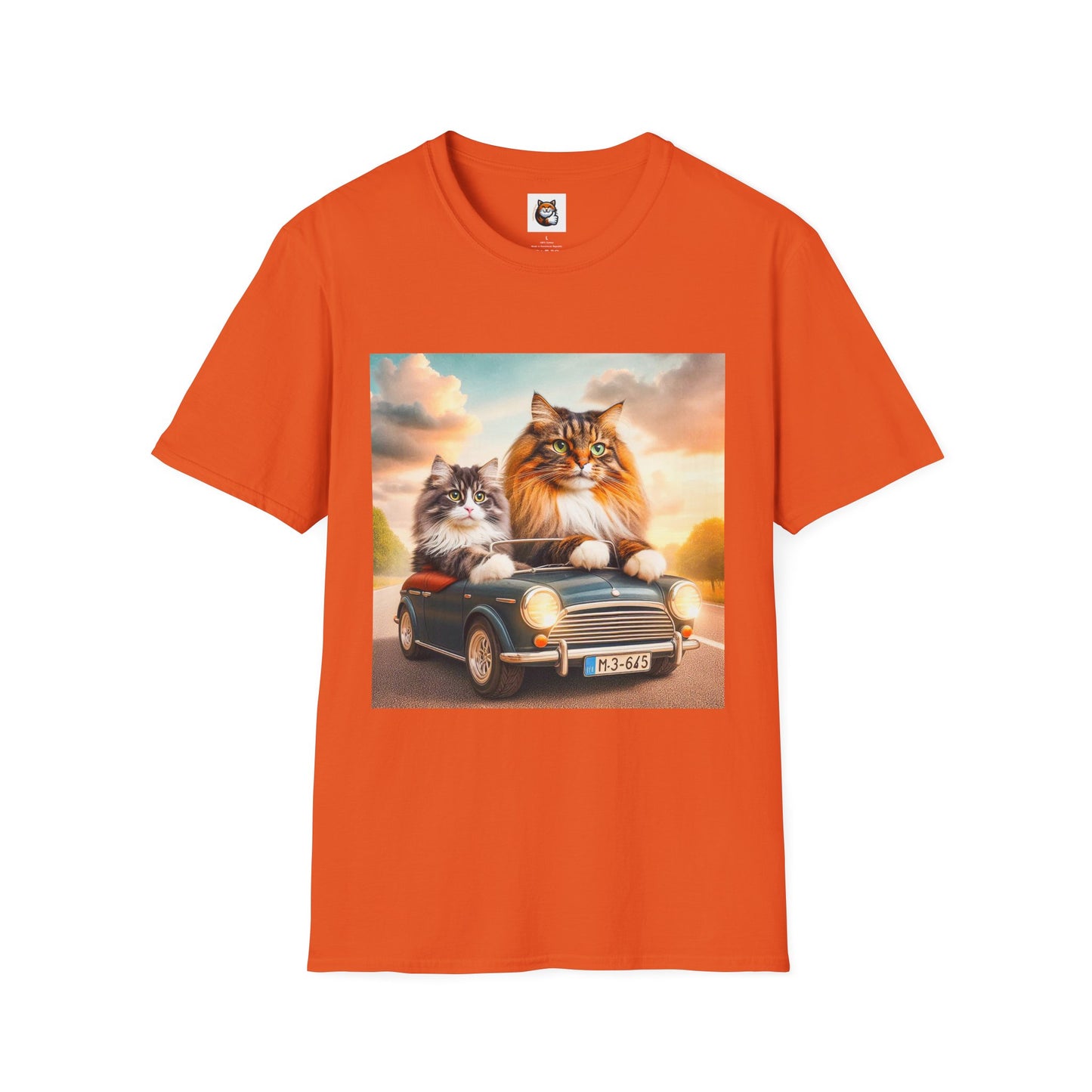 Wacky Norwegian Forest Cat Unisex Softstyle T-Shirt