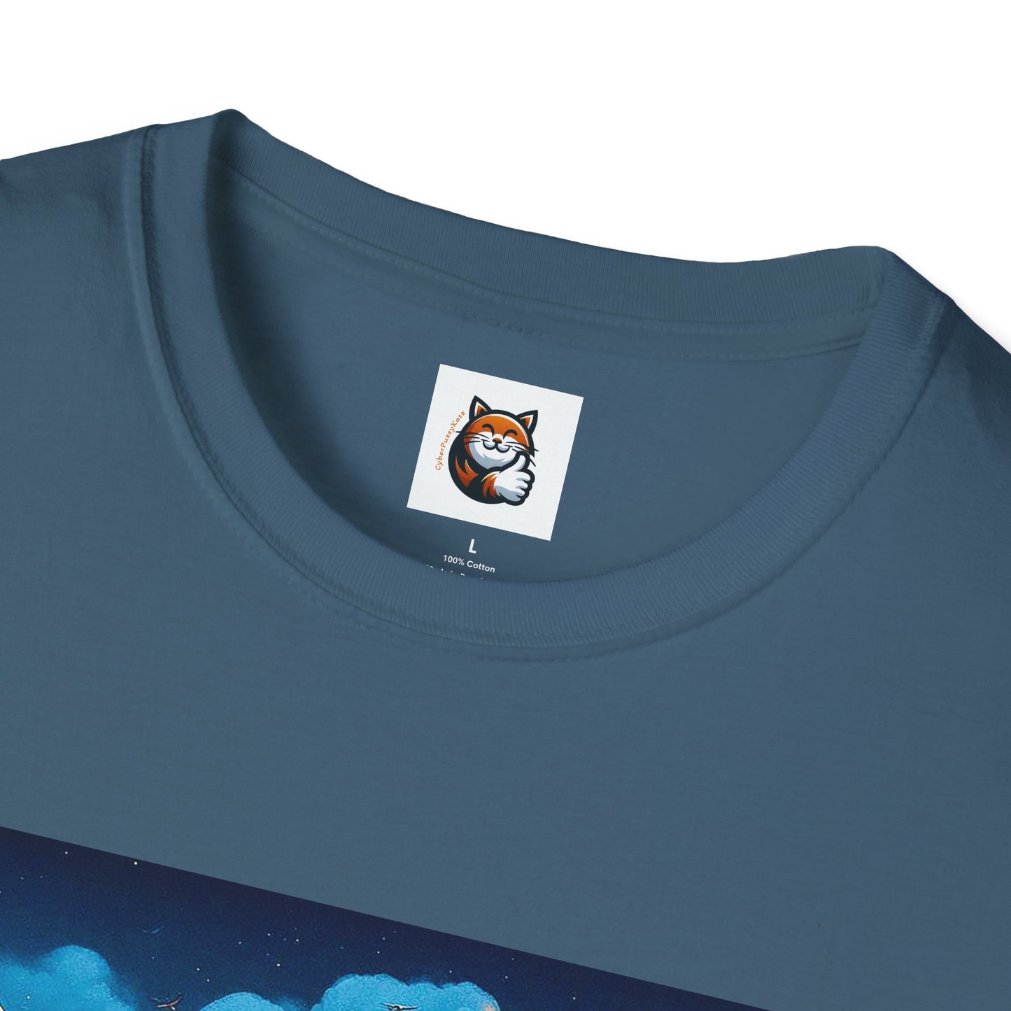 Wacky Russian Blue Cat cute couple driving T-Shirt