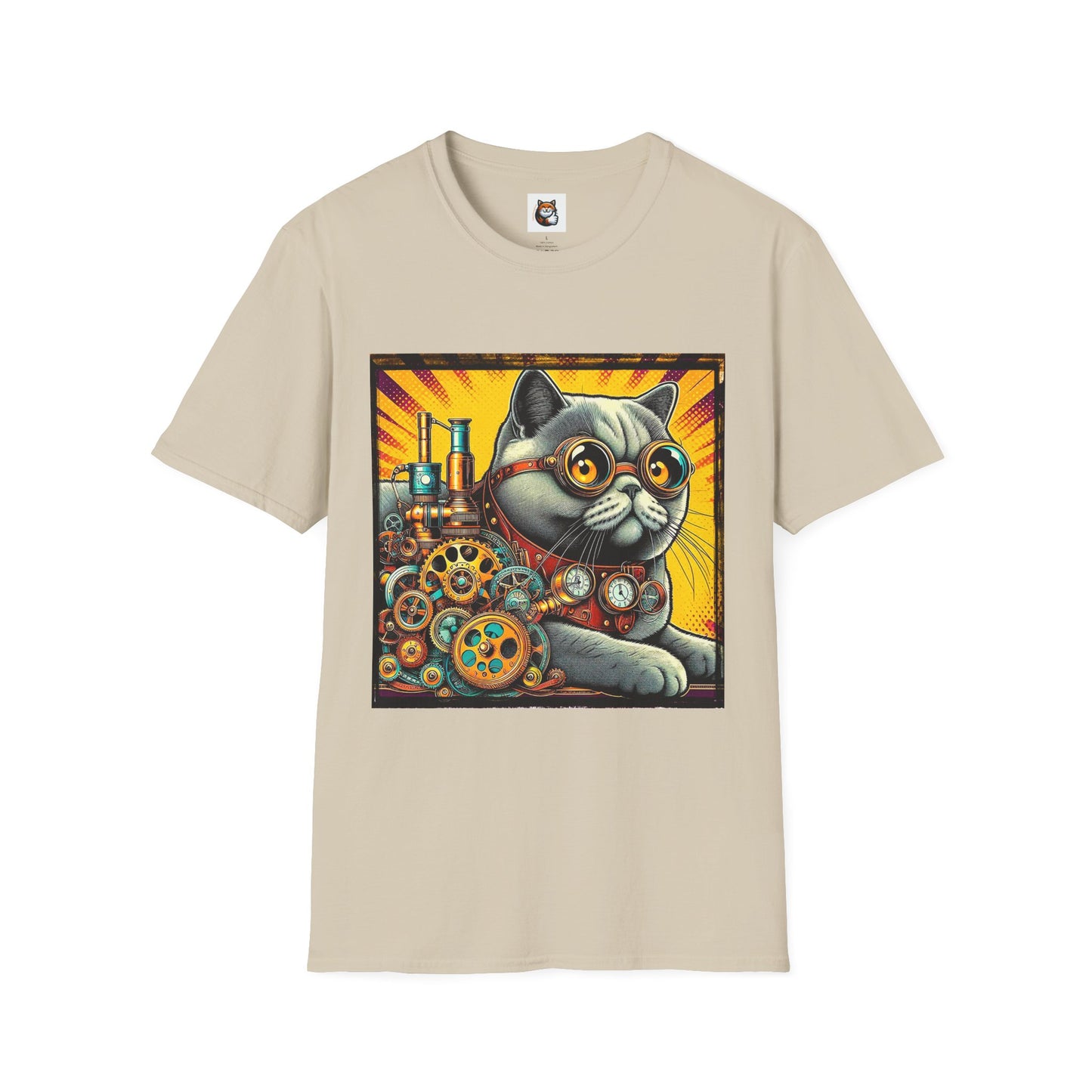 British Shorthair steam punk Softstyle T-Shirt