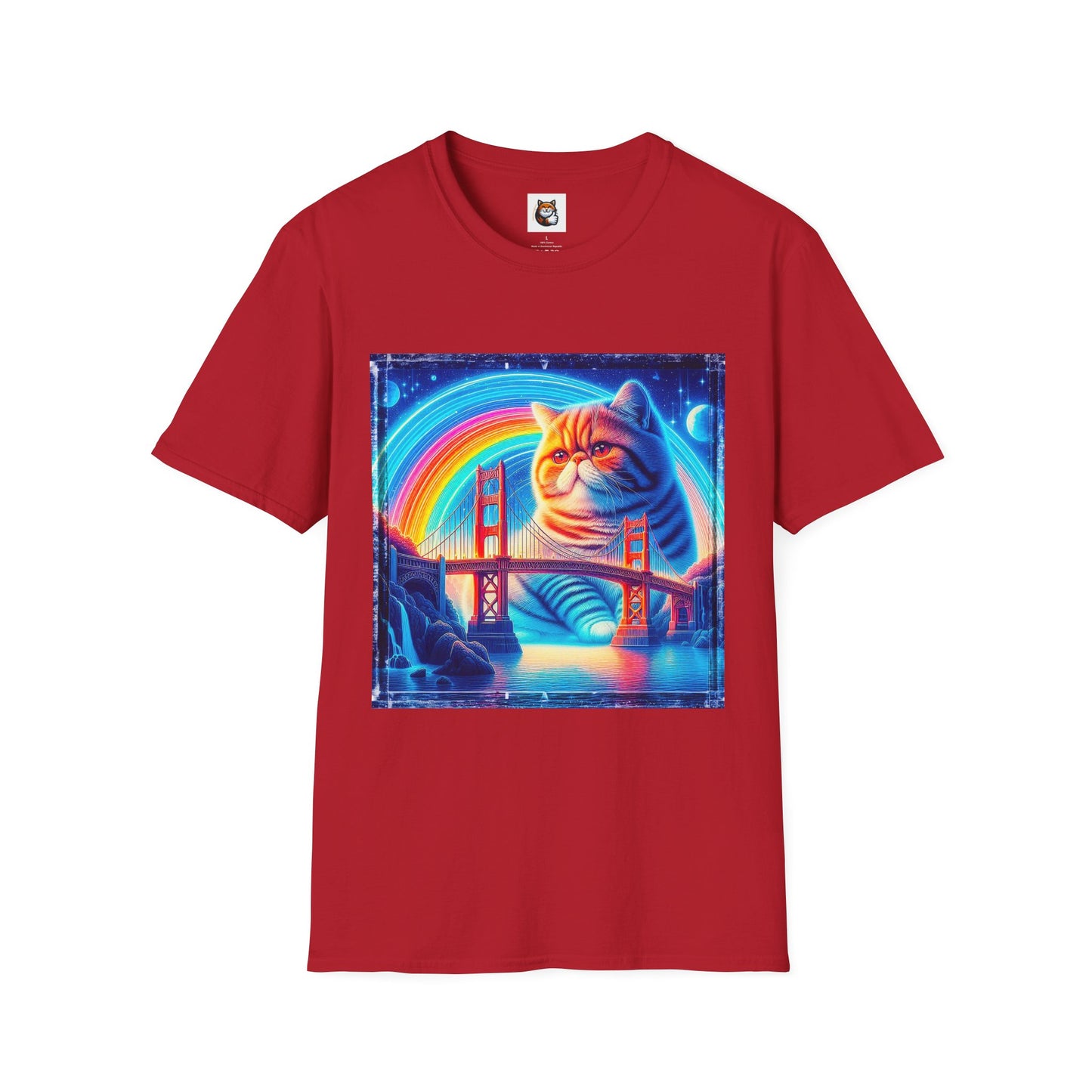 Exotic Shorthair Cat Unisex Softstyle T-Shirt