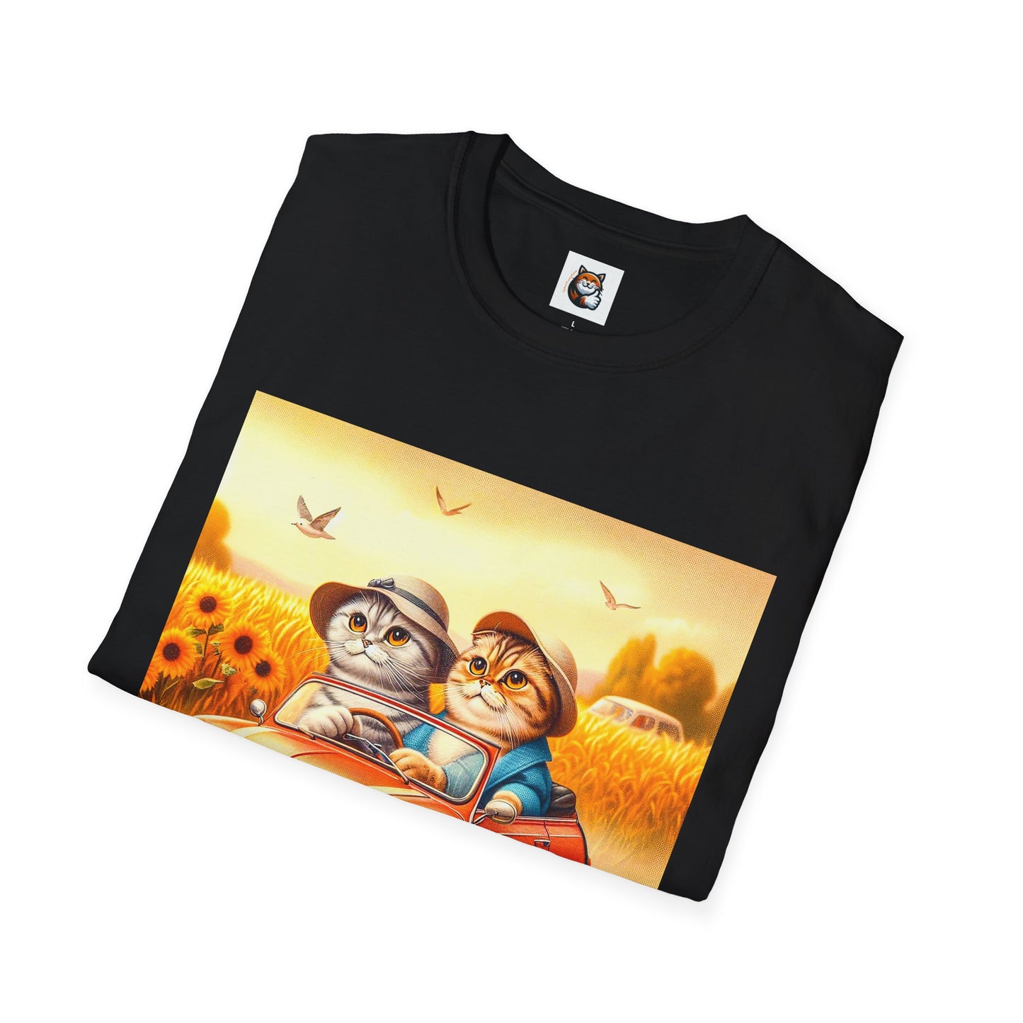 Scottish Fold pretty flowers shirt