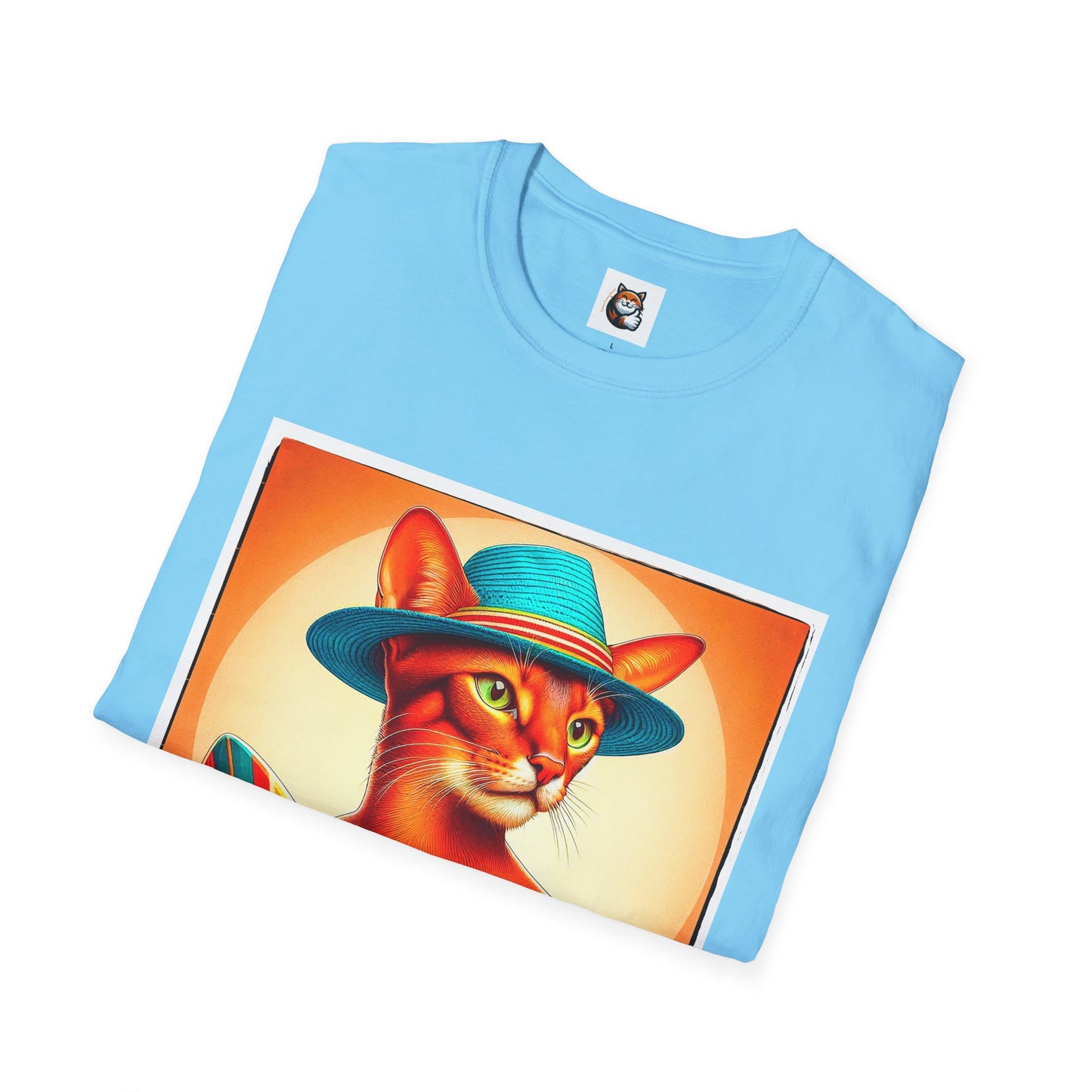 Abyssinian surfing Softstyle T-Shirt