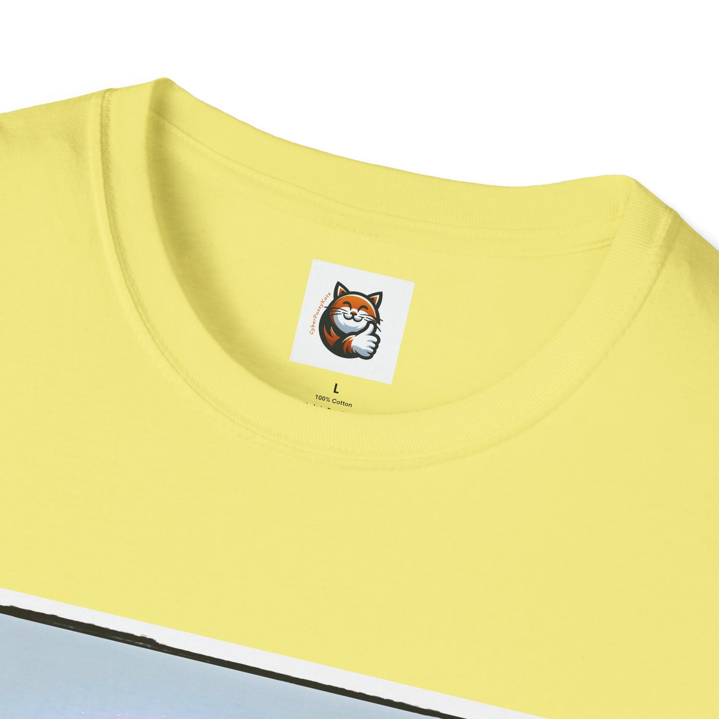 Devon Rex Cat rainbow Softstyle T-Shirt