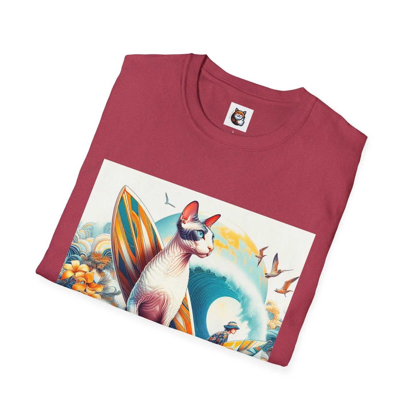 Cornish Rex Cat Unisex Softstyle T-Shirt by Printify