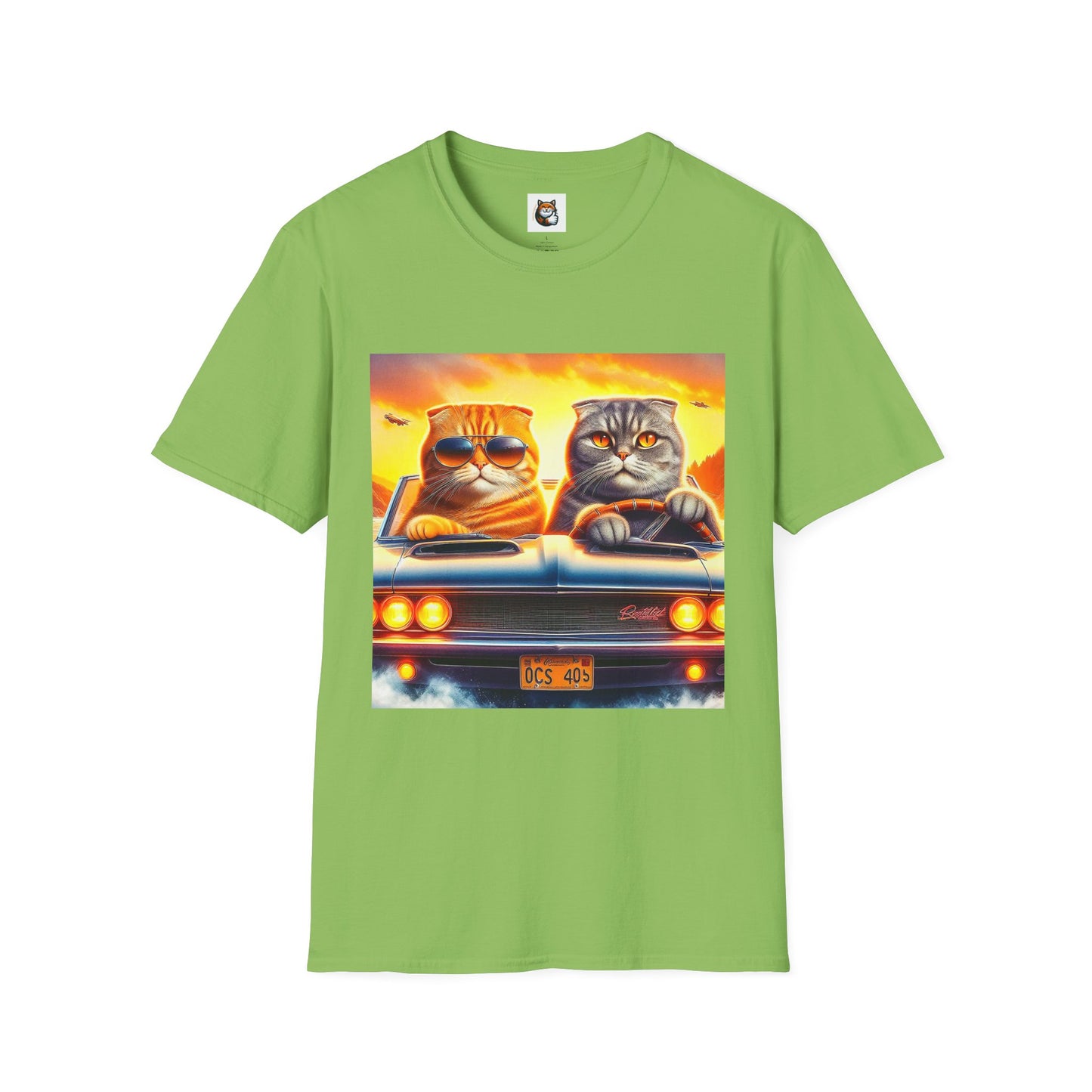 Scottish Fold driving couple T-Shirt