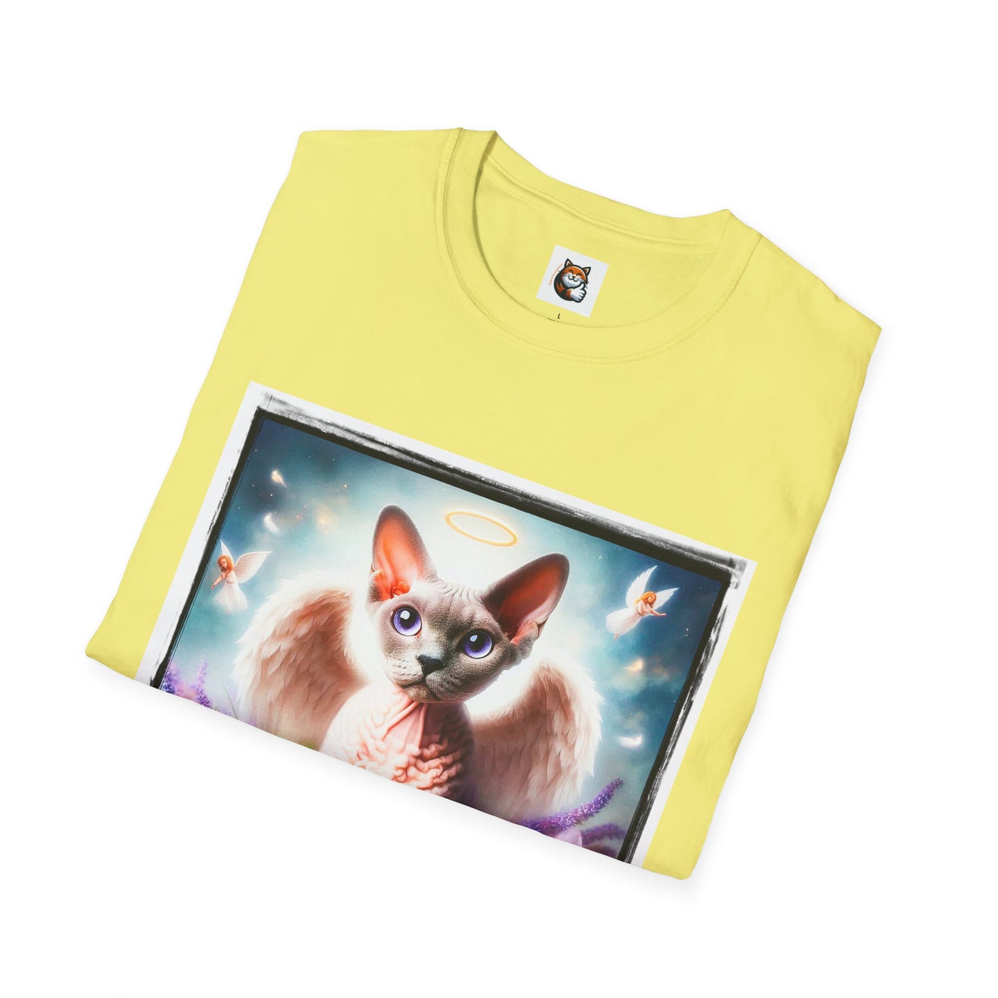 Devon Rex wings Unisex Softstyle T-Shirt