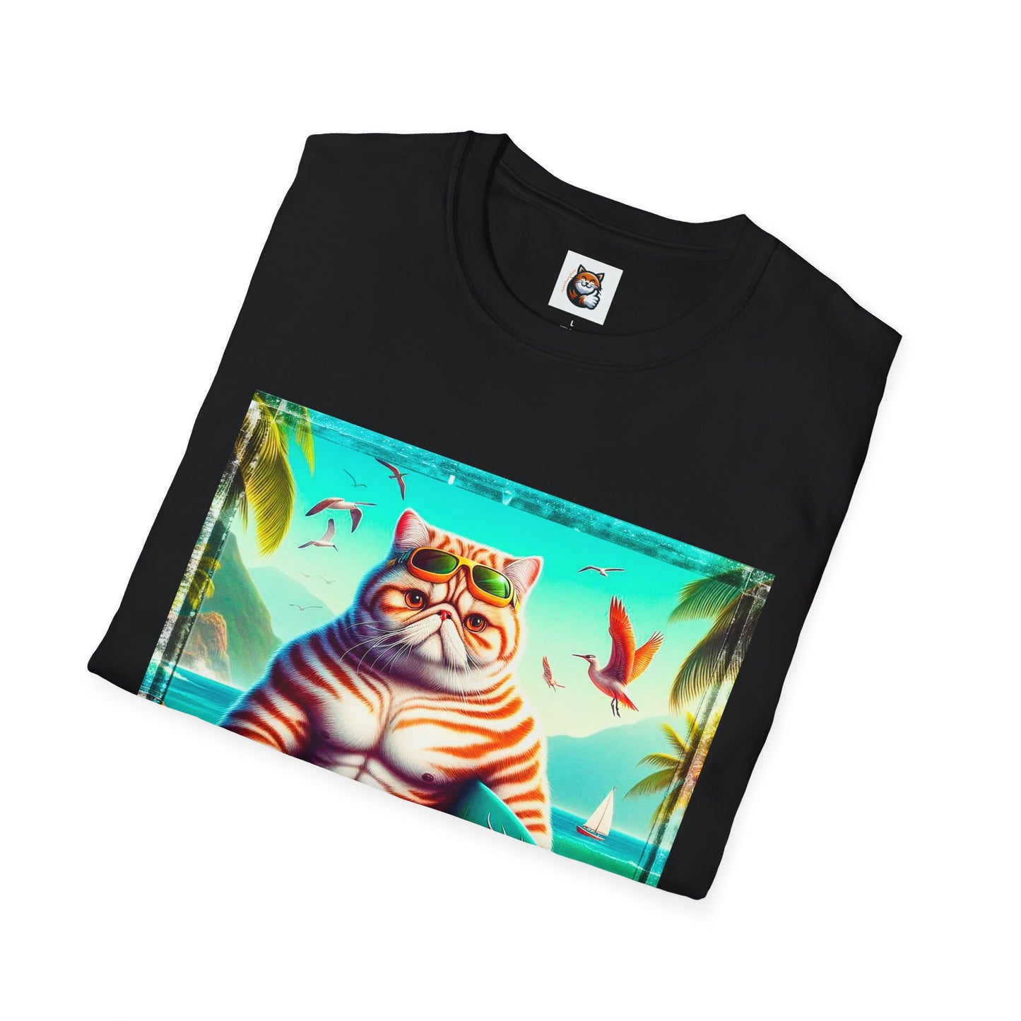Exotic Shorthair Cat Unisex Softstyle T-Shirt
