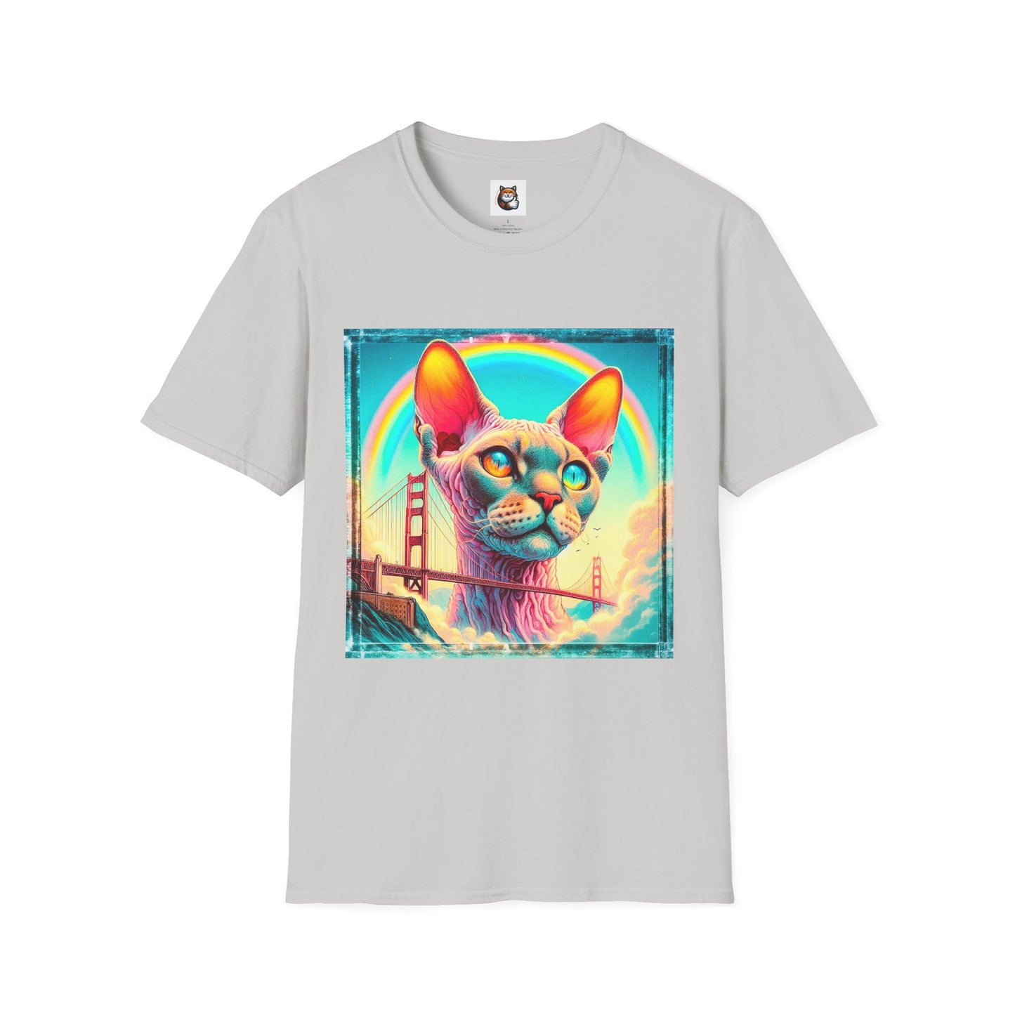 Devon Rex Cat Unisex Softstyle T-Shirt