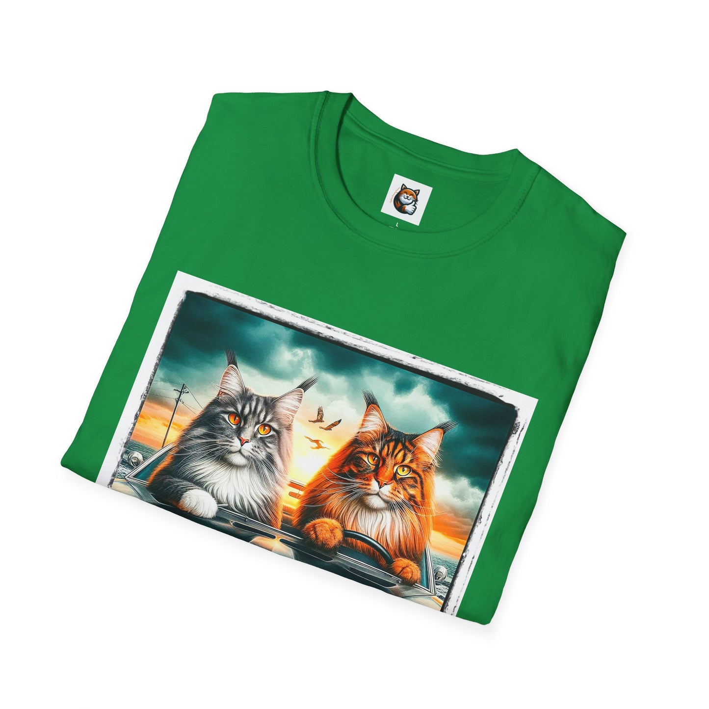Wacky Maine Coon Unisex Softstyle T-Shirt