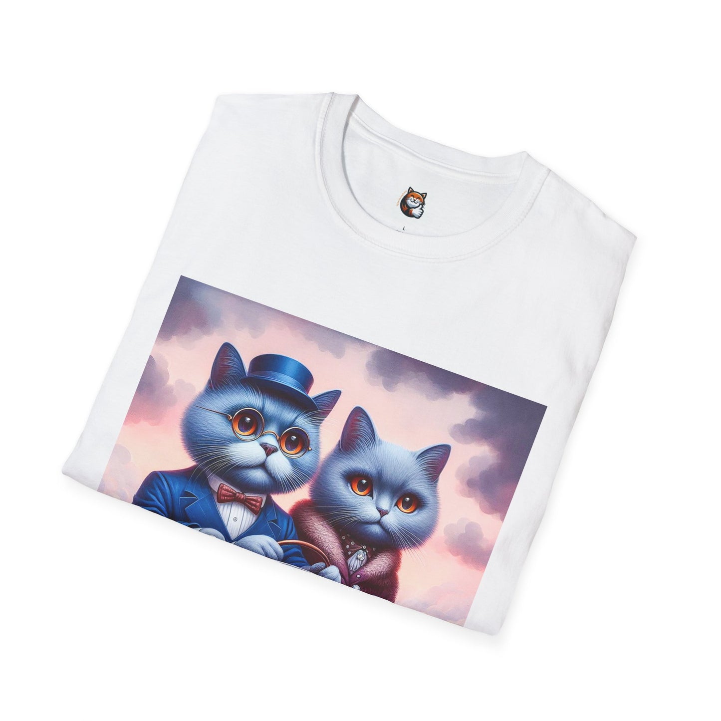 Russian Blue Cat tiny car T-Shirt