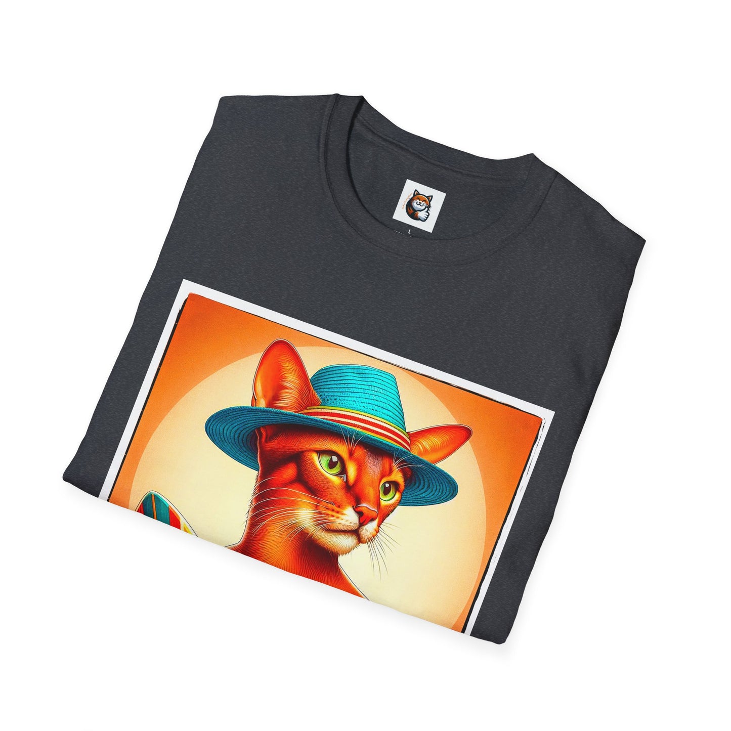 Abyssinian surfing Softstyle T-Shirt